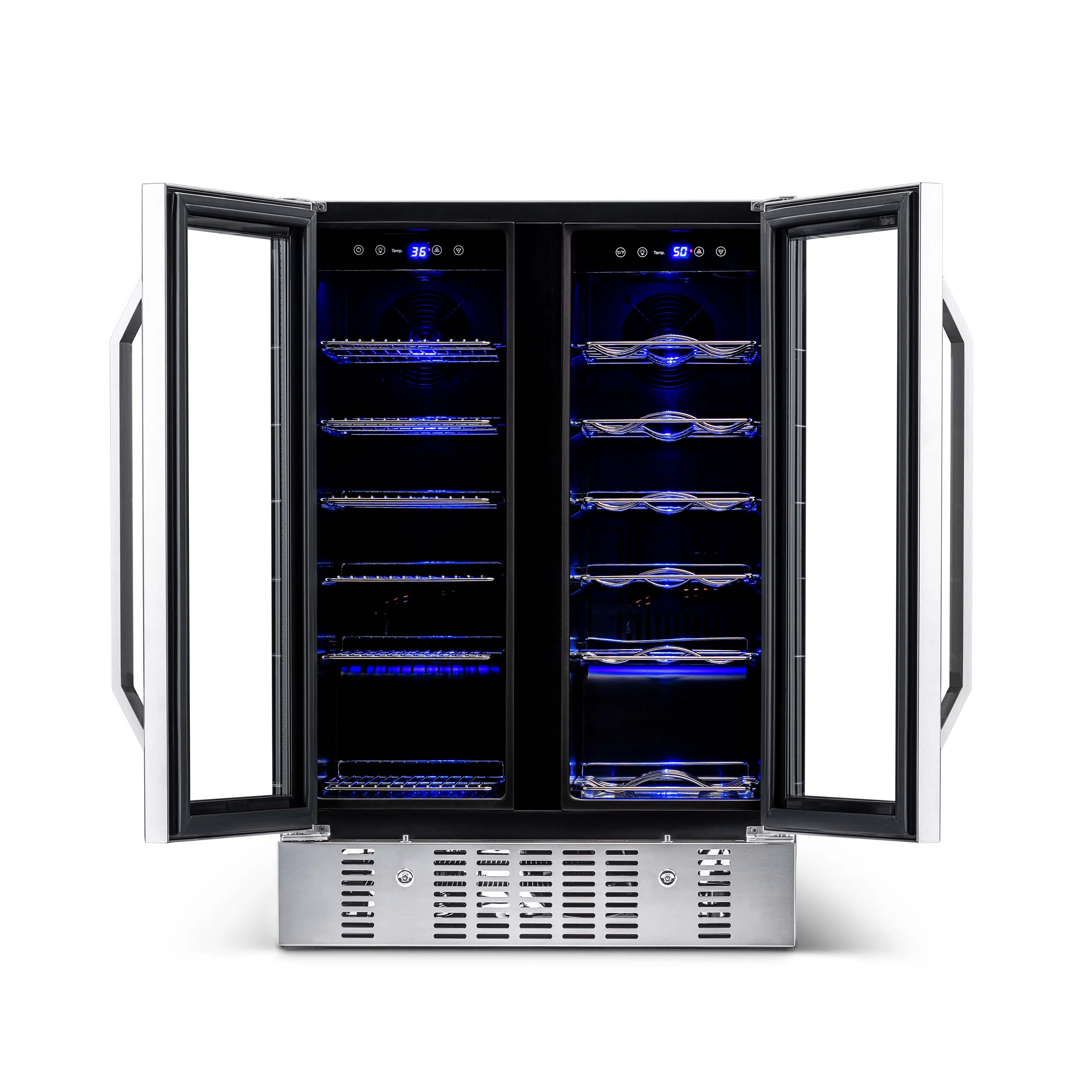 2025 Newair® Refrigerador Empotrable de Doble Zona para 58 Latas y 18 Botellas - 24