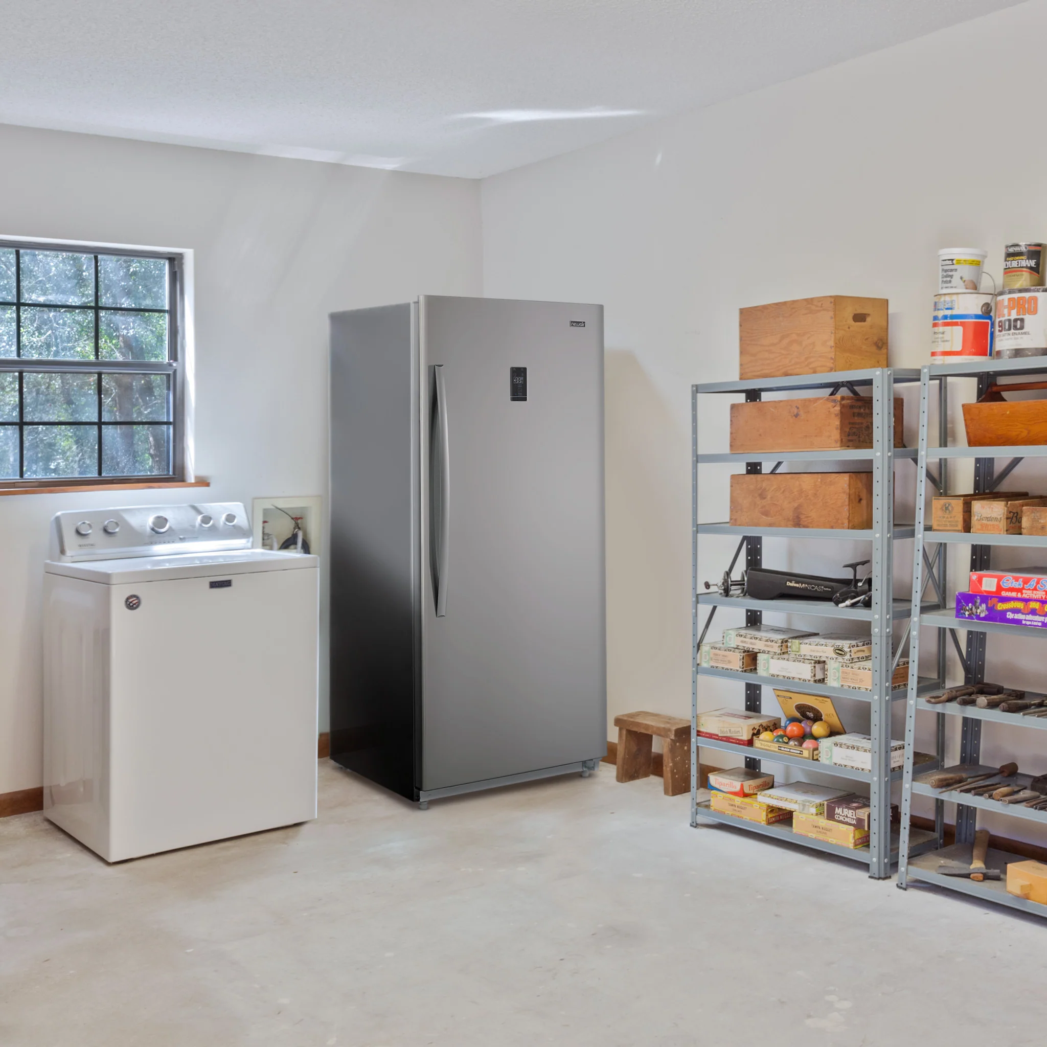 2025 Congelador Newair® – 13,8 pies cúbicos – Acero inoxidable