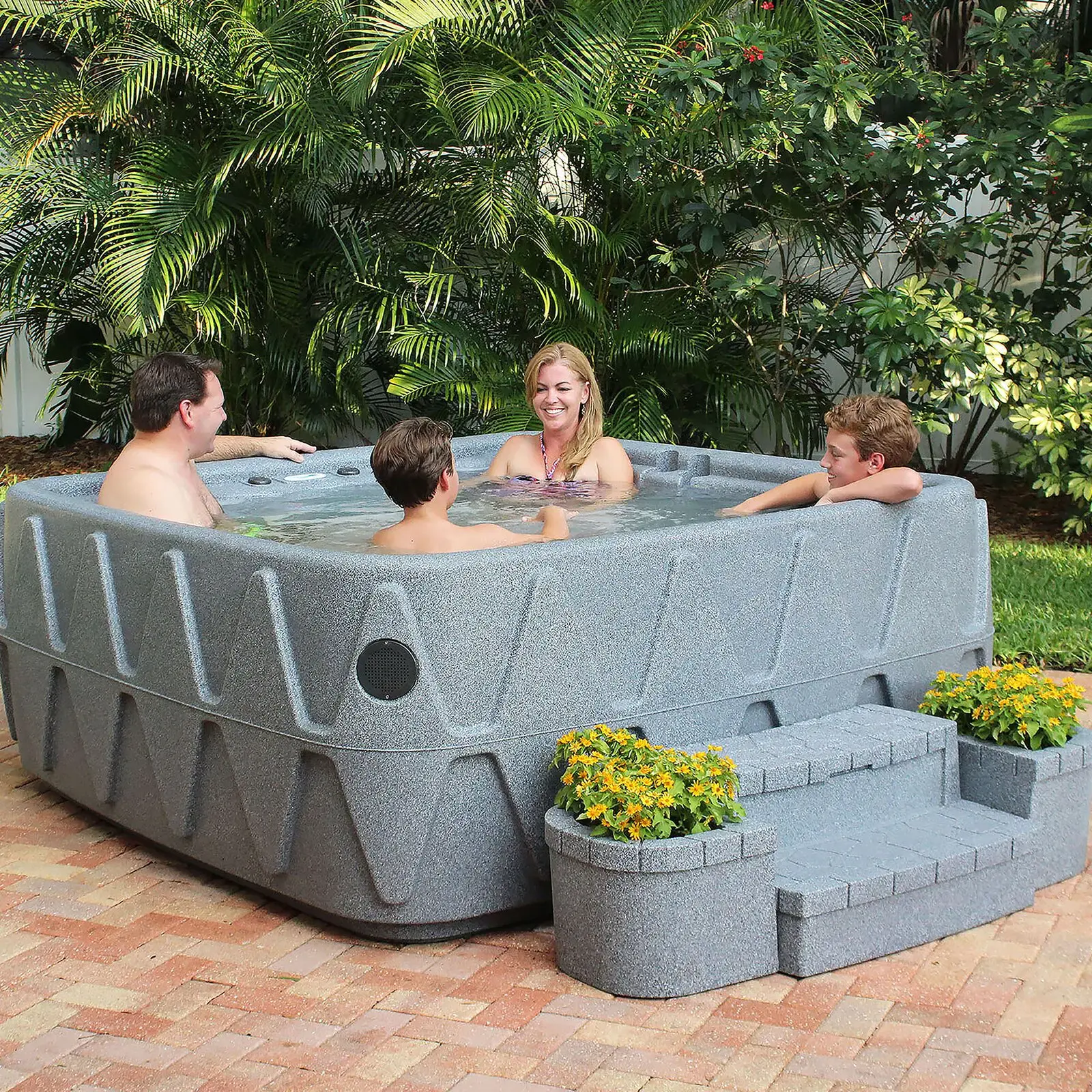 2025 Aquarest Spas, Spa Jet Square Plug and Play con ozonizador