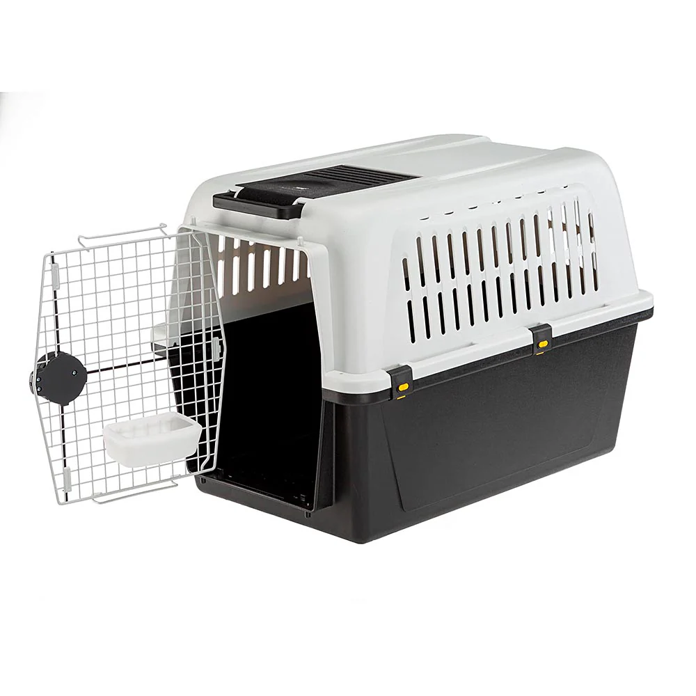 2025 Atlas – Transportín para animales seguro y versátil, con cierres de seguridad, ventilación, comedero y ruedas opcionales, conforme a las normas IATA