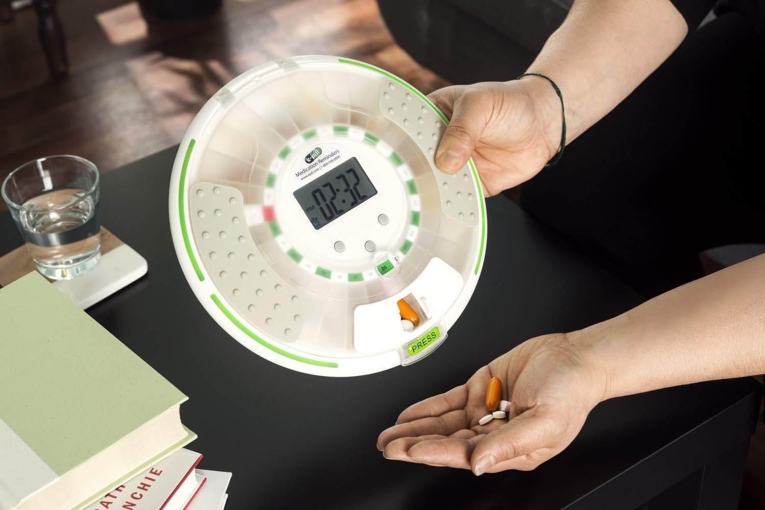 e-Pill Voice - Dispensador Automático de Pastillas con Cerradura - Recuerda con Voz Amigable