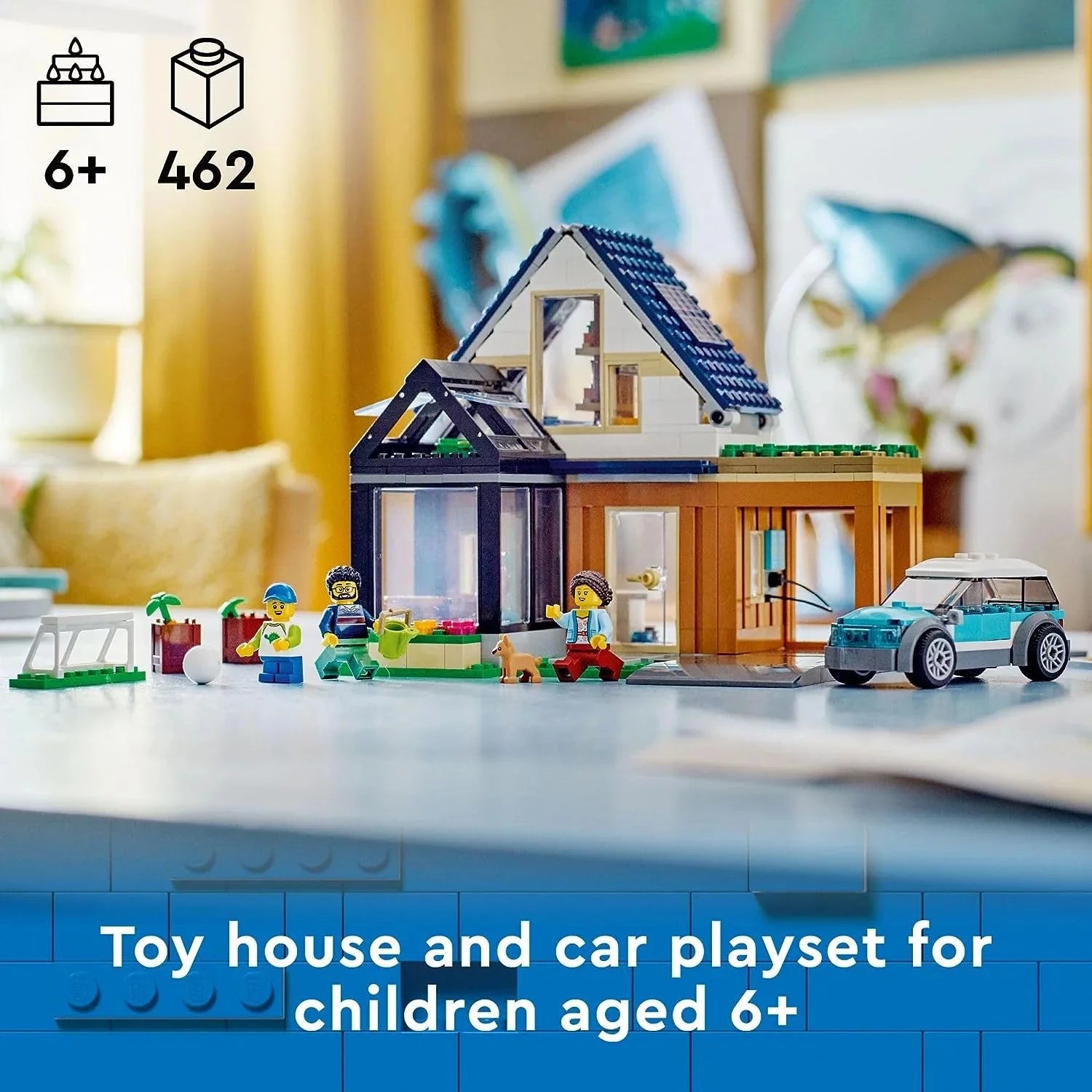 LEGO City Casa Familiar y Coche Eléctrico 60398