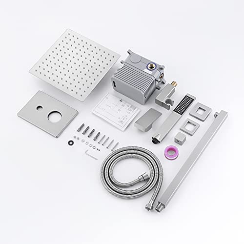 Sistema de Ducha KES con Cabezal de Ducha de Lluvia de 12 Pulgadas