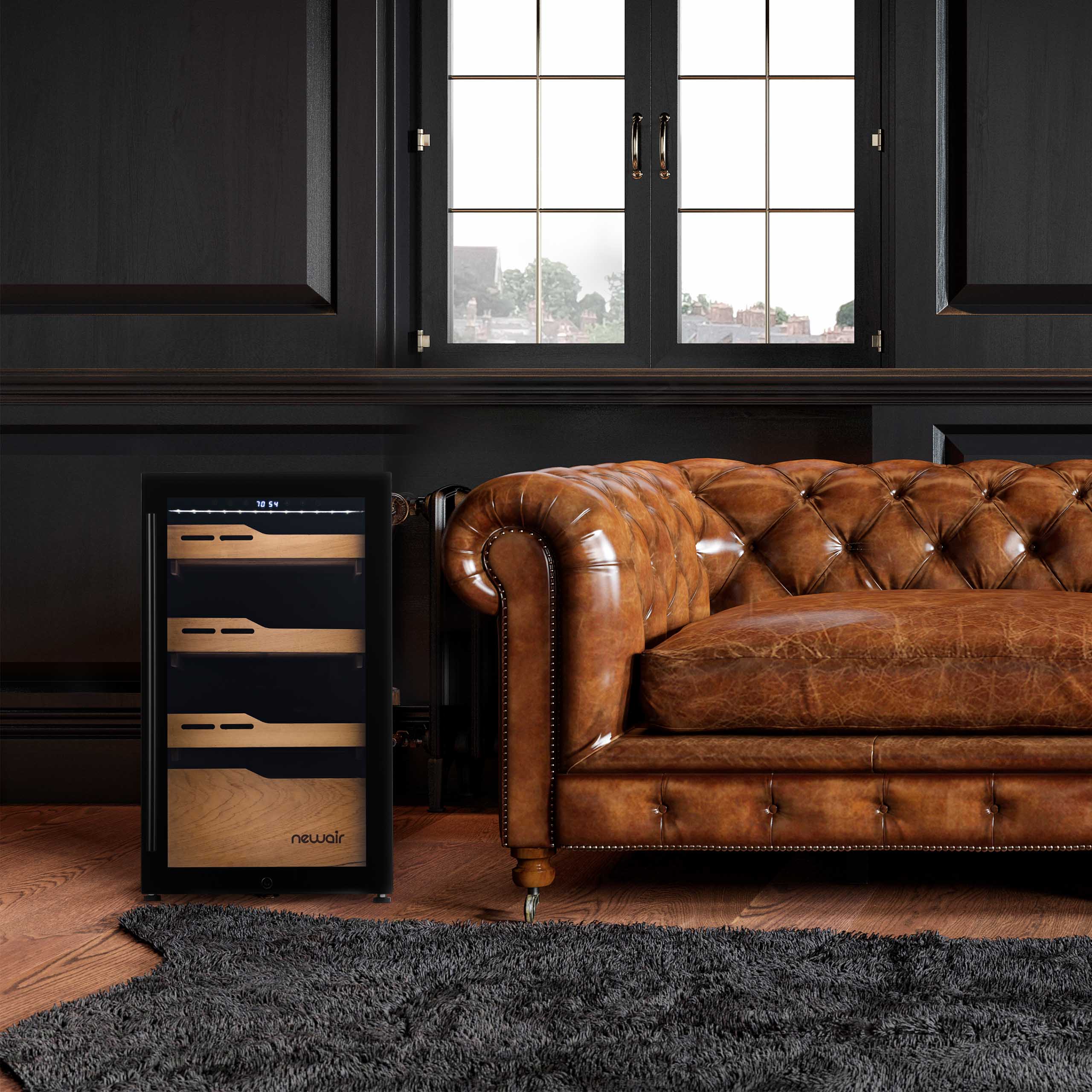 2025 Newair® Humidor Eléctrico para Puros – Gran Capacidad