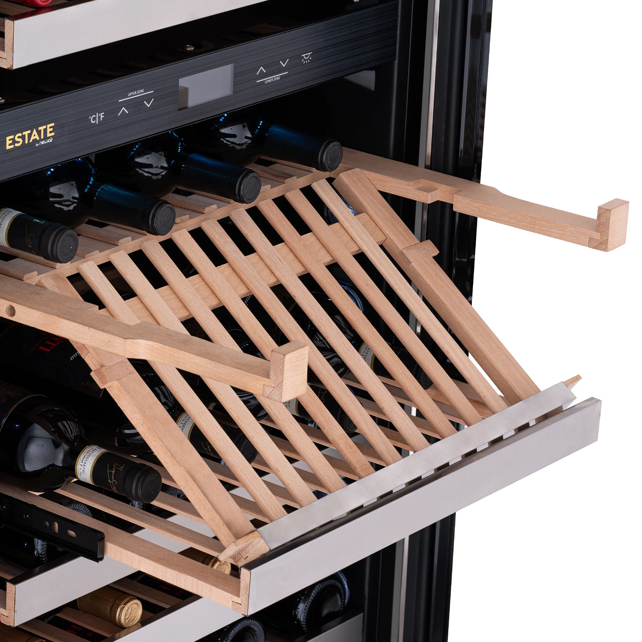 2025 Refrigerador de Vinos Independiente Newair ESTATE – Acero Inoxidable (160 botellas)
