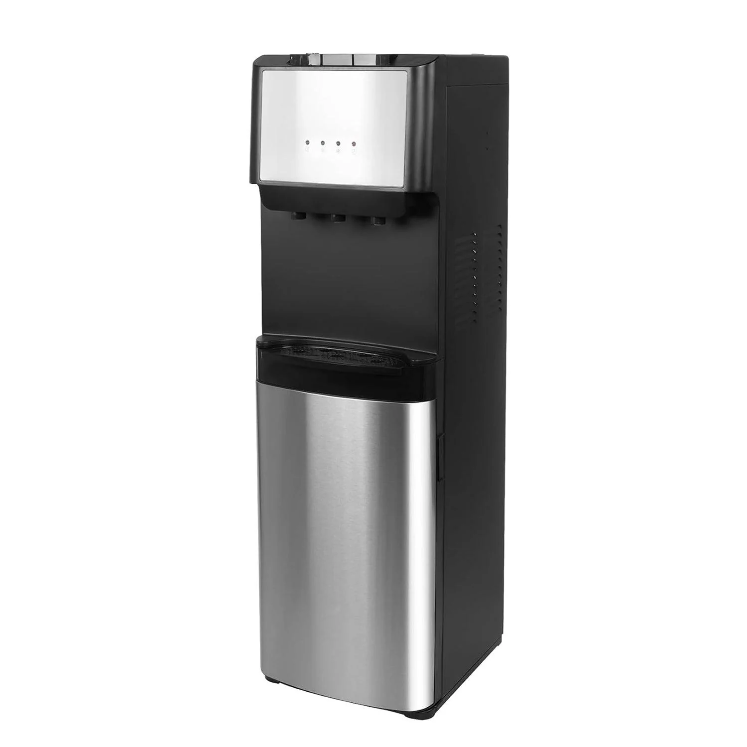 2025 Fuente de agua de 5 galones con carga inferior – 3 temperaturas con seguridad infantil – Negra