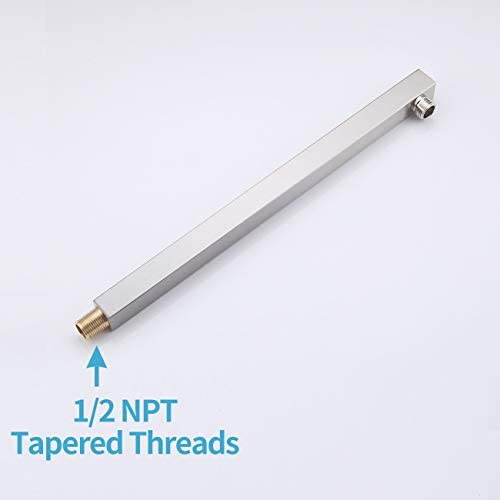 Grifo de Ducha KES Negro con Válvula de Ducha y Cabezal de Lluvia