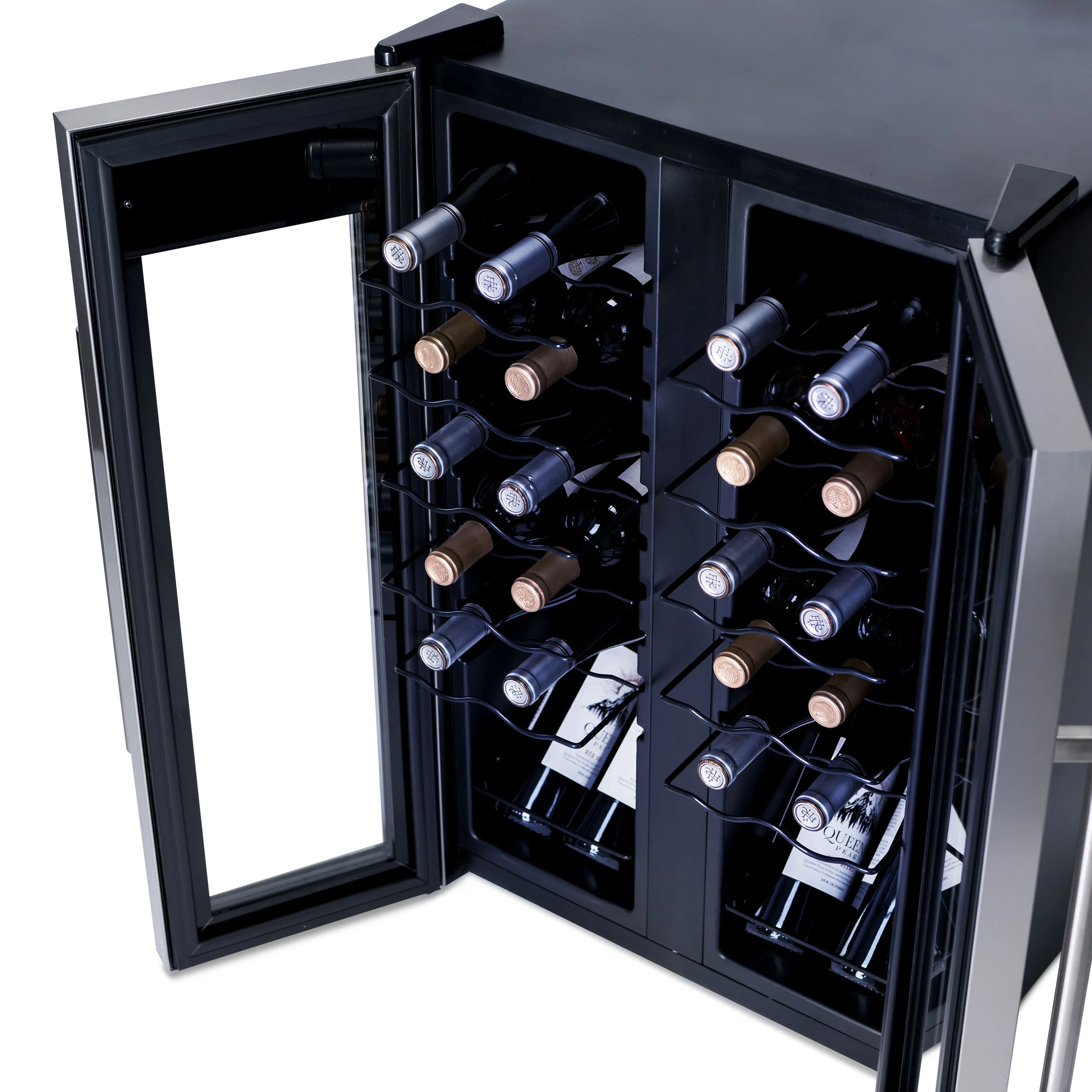 2025 Refrigerador de Vinos Independiente Newair® de Acero Inoxidable – 24 Botellas – 20