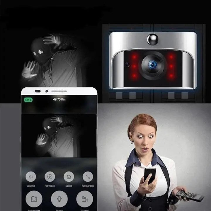 Timbre de Puerta Inteligente con Cámara Inalámbrica