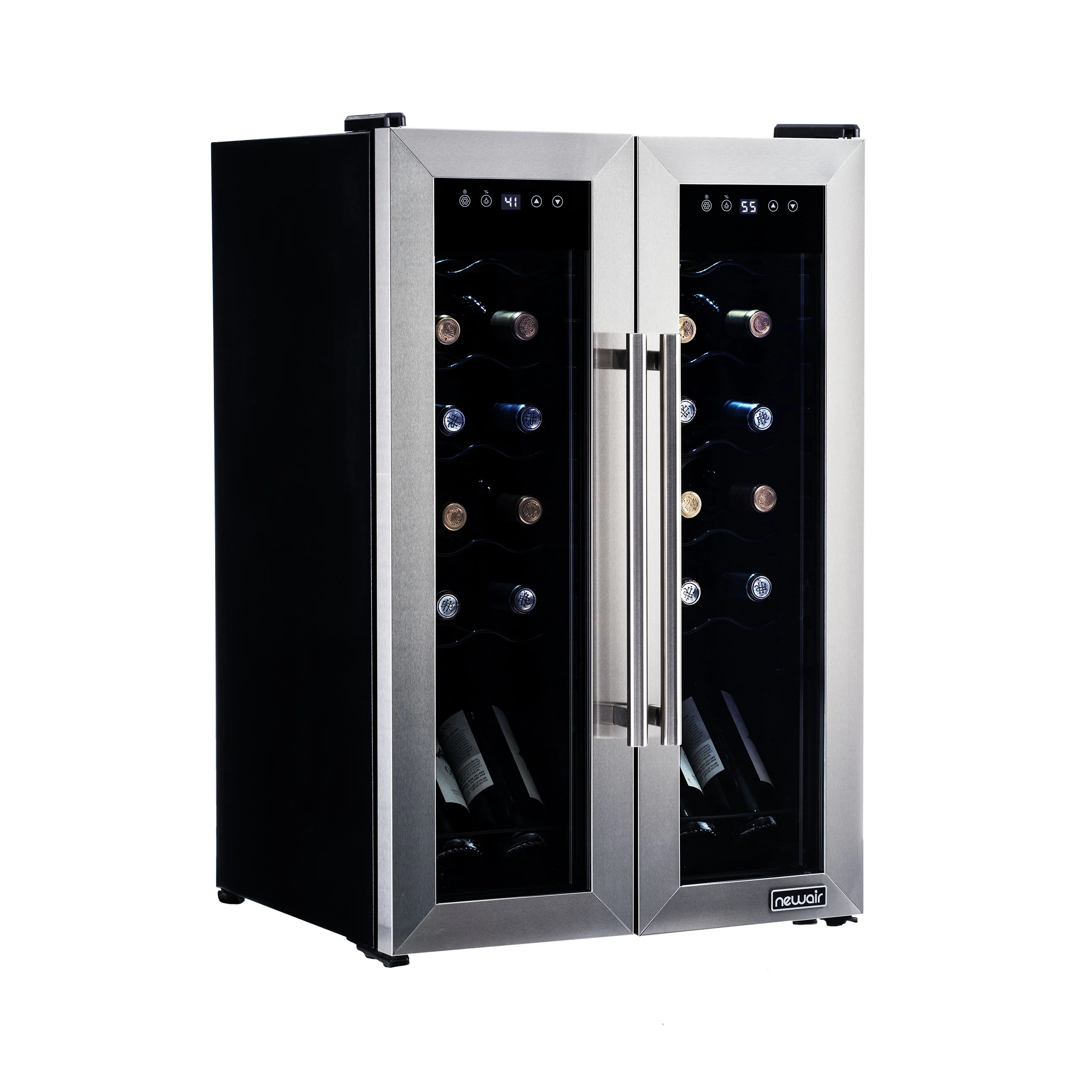 2025 Refrigerador de Vinos Independiente Newair® de Acero Inoxidable – 24 Botellas – 20
