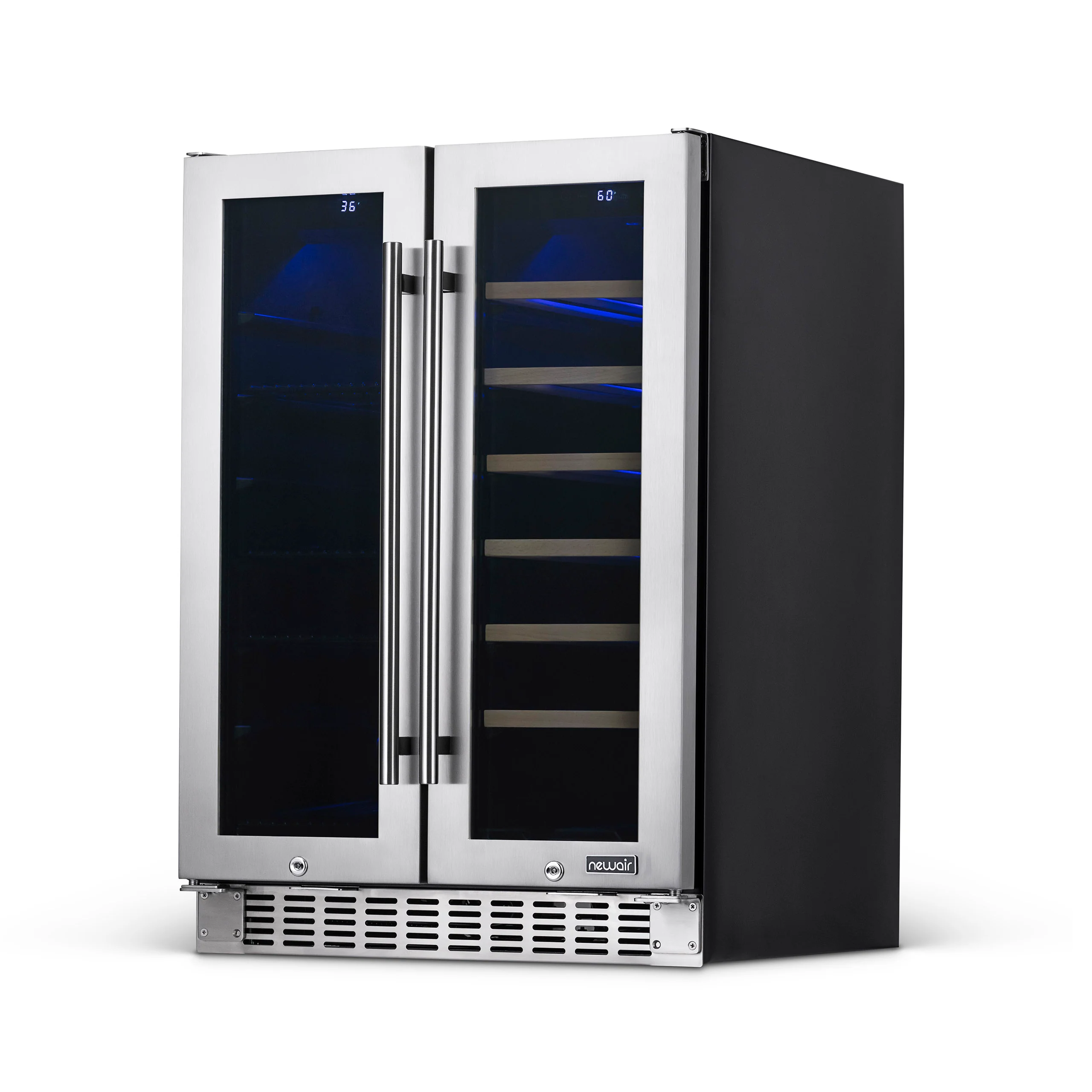 2025 Newair® Refrigerador Premium para Bebidas Empotrable de Doble Zona – 58 Latas y 18 Botellas – 24