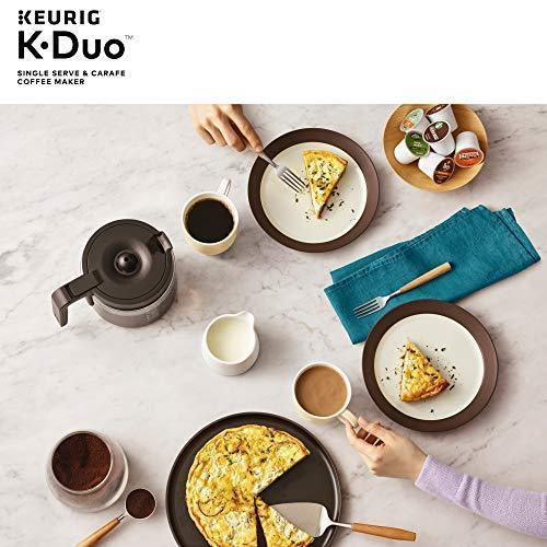 Cafetera Keurig K-Duo, de Una Taza y 12 Tazas con Cafetera de Goteo, Compatible con Cápsulas K-Cup y Café Molido, Negro