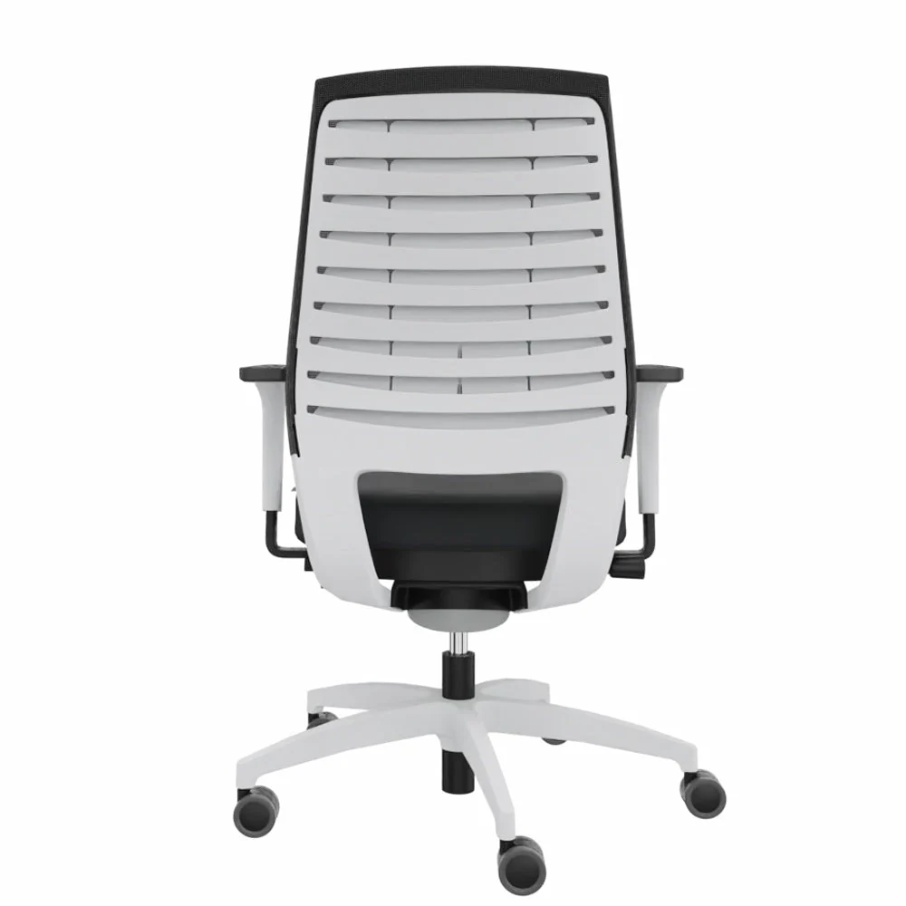 2025 Silla de Oficina Ergonómica Dauphin X-CODE XC 5380 – BLANCA – Respaldo de Color