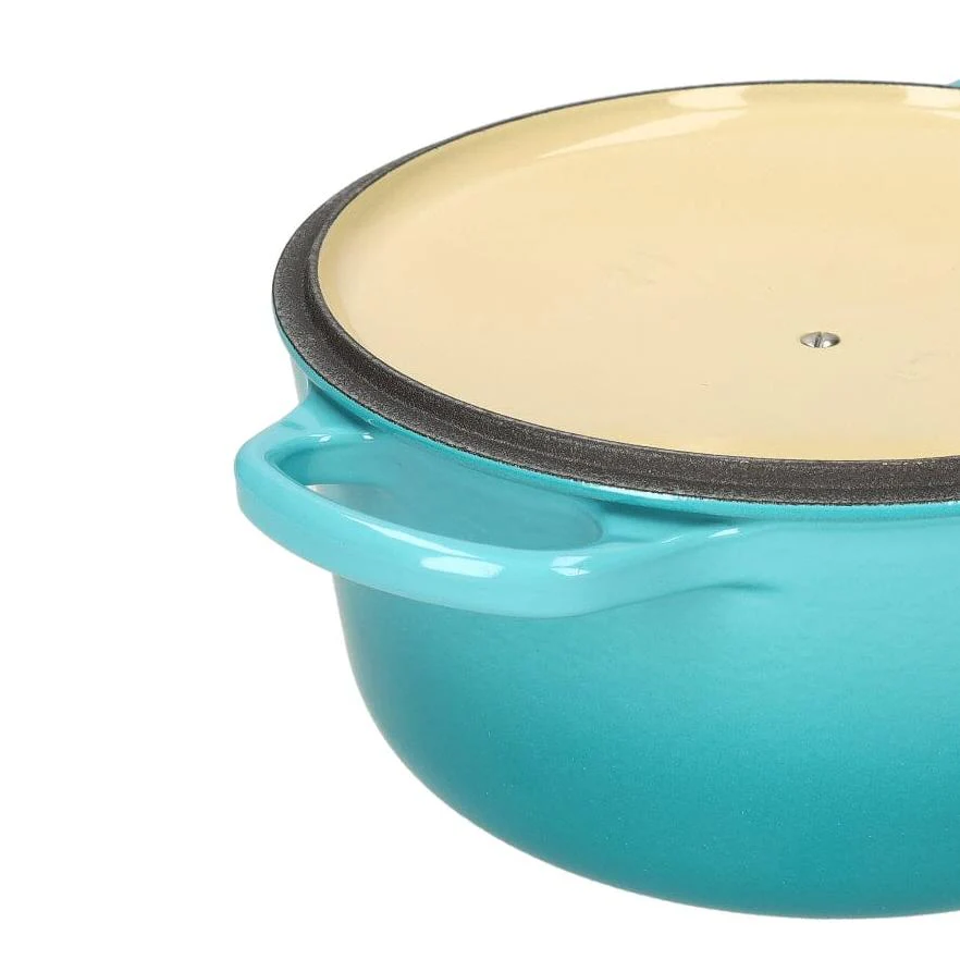 2025 Le Creuset - Sartén para asar / guisar Signature redonda Caribbean Blue 24 cm 4,2 l