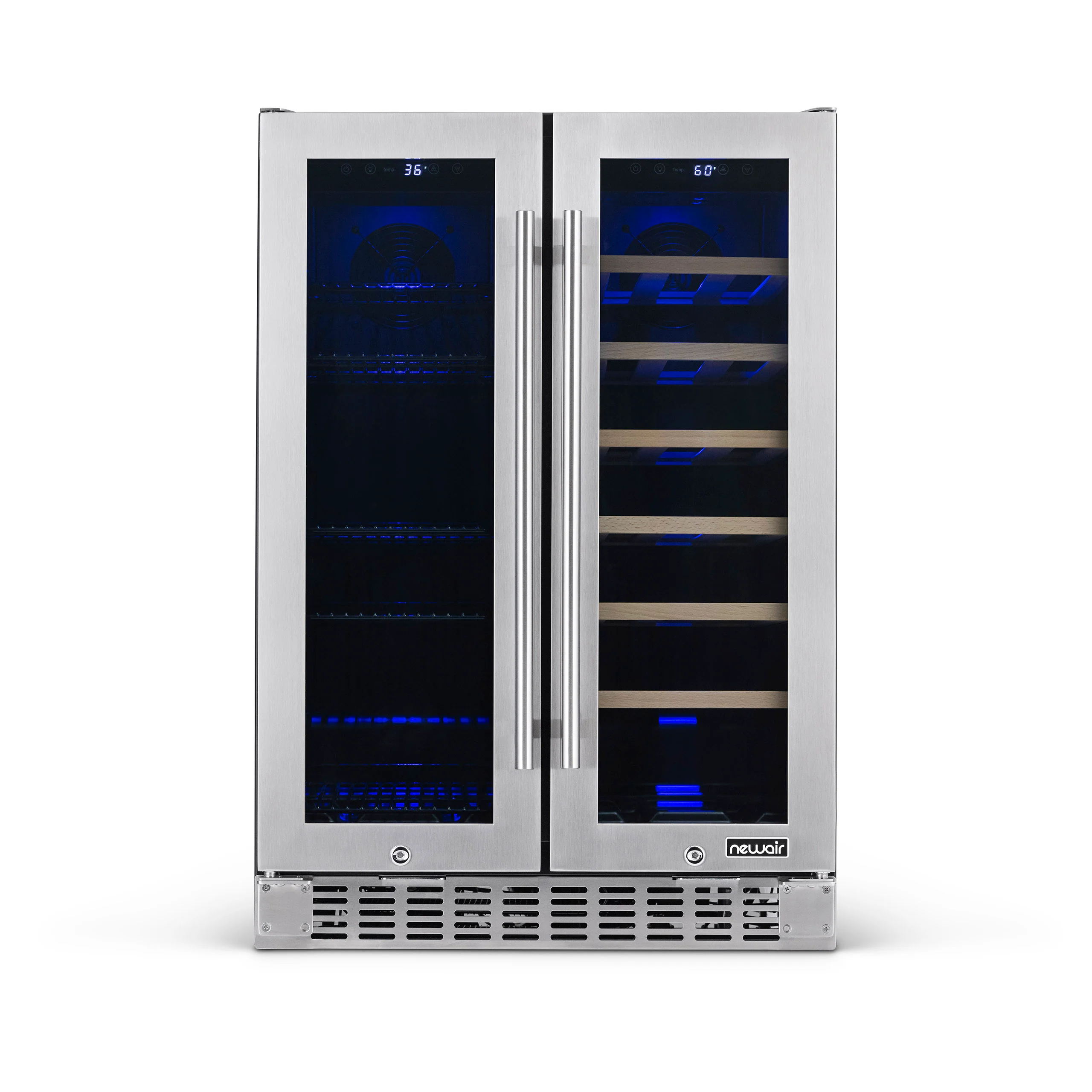 2025 Newair® Refrigerador Premium para Bebidas Empotrable de Doble Zona – 58 Latas y 18 Botellas – 24