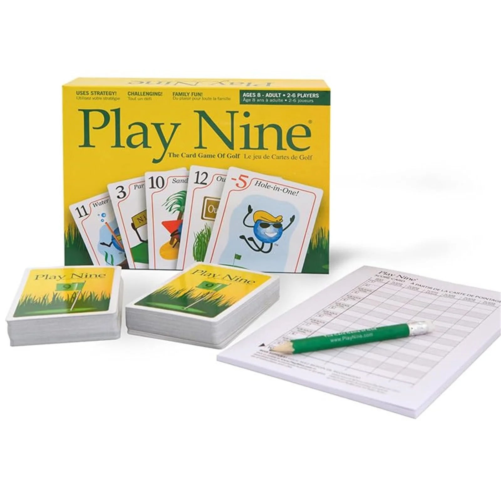 Tysmin Juegos Familiares Laoniu — Juego de Cartas Divertido Inspirado en el Golf, Ideal para Reuniones Familiares y con Amigos