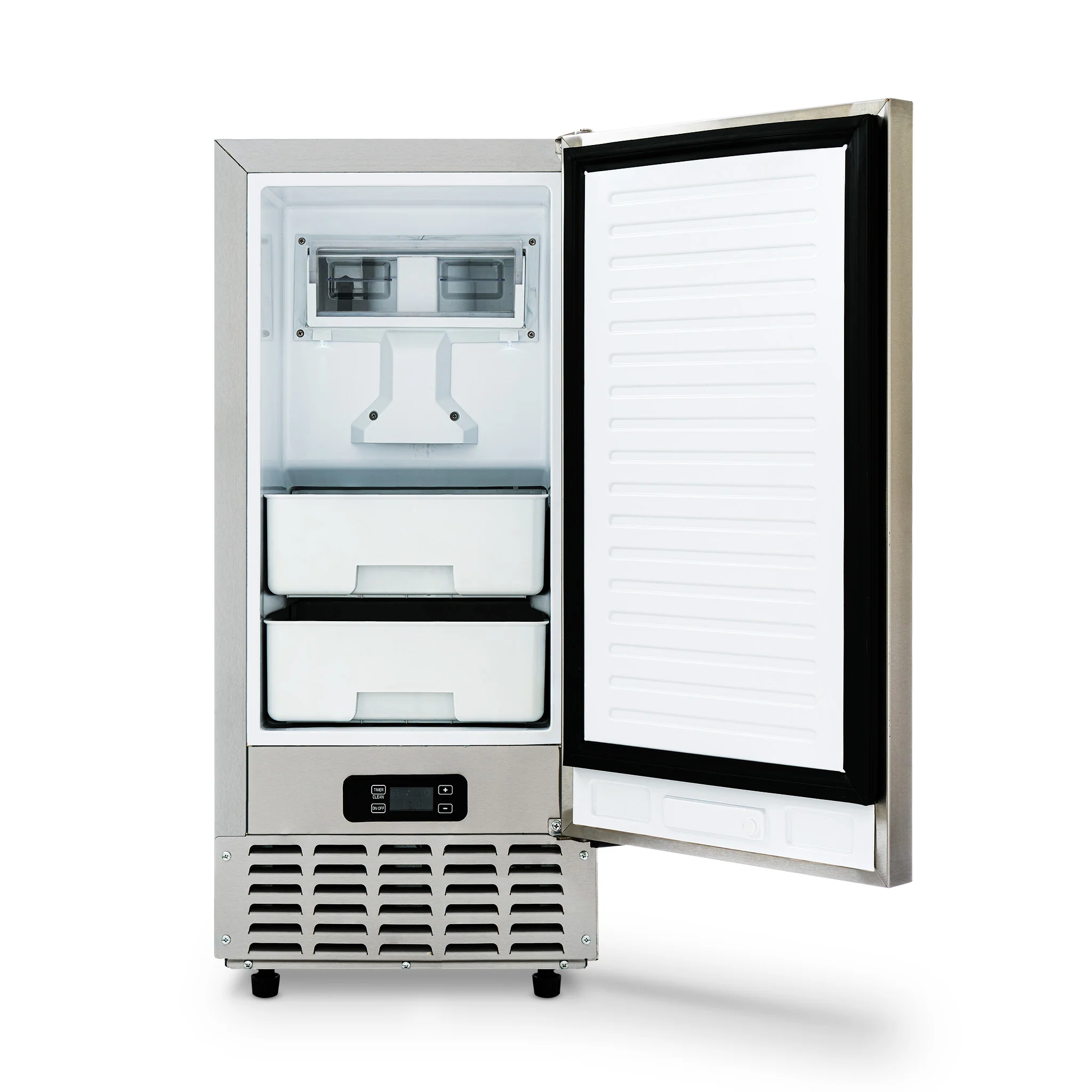 2025 Máquina de Hielo en Trozos Newair 15” Empotrable – 66 lb/día – Acero Inoxidable