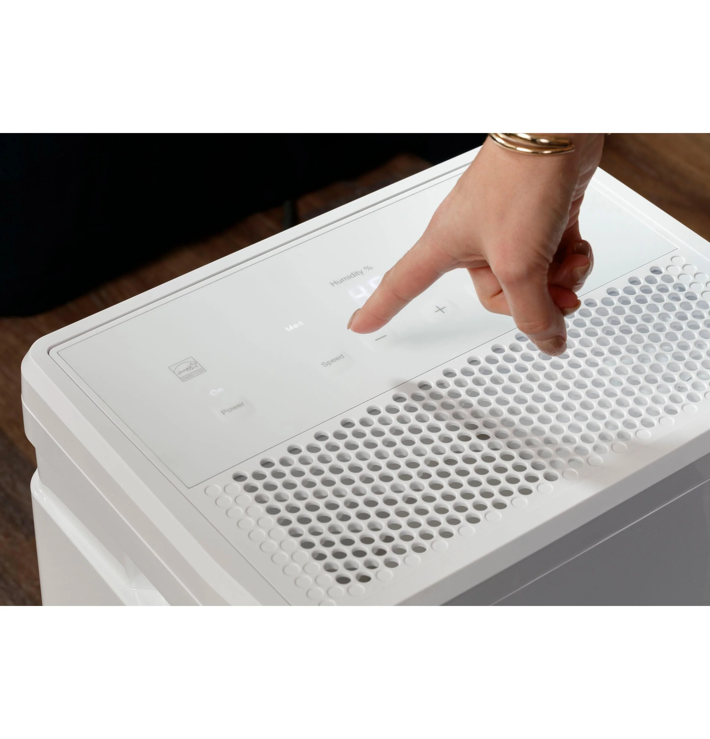 2025 GE Appliances ADHR35LB – Deshumidificador Portátil de 35 Pintas Certificado Energy Star® con Smart Dry