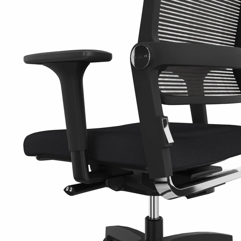 2025 Silla de Oficina Ergonómica Dauphin LORDO FLEX LO 3017_SLP | Respaldo de Malla | Negra