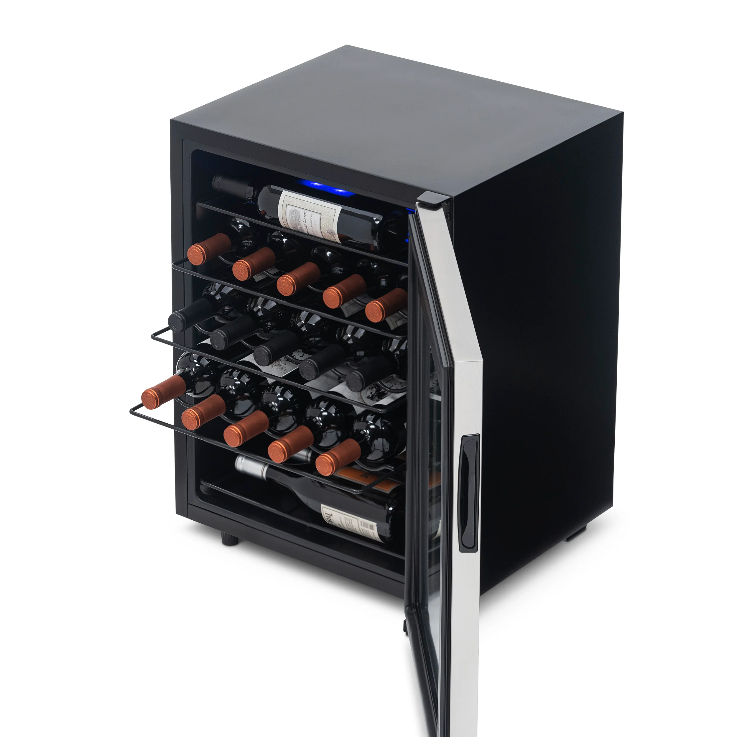 2025 Refrigerador de Vinos Independiente Newair® de Acero Inoxidable – 23 Botellas – 18,9