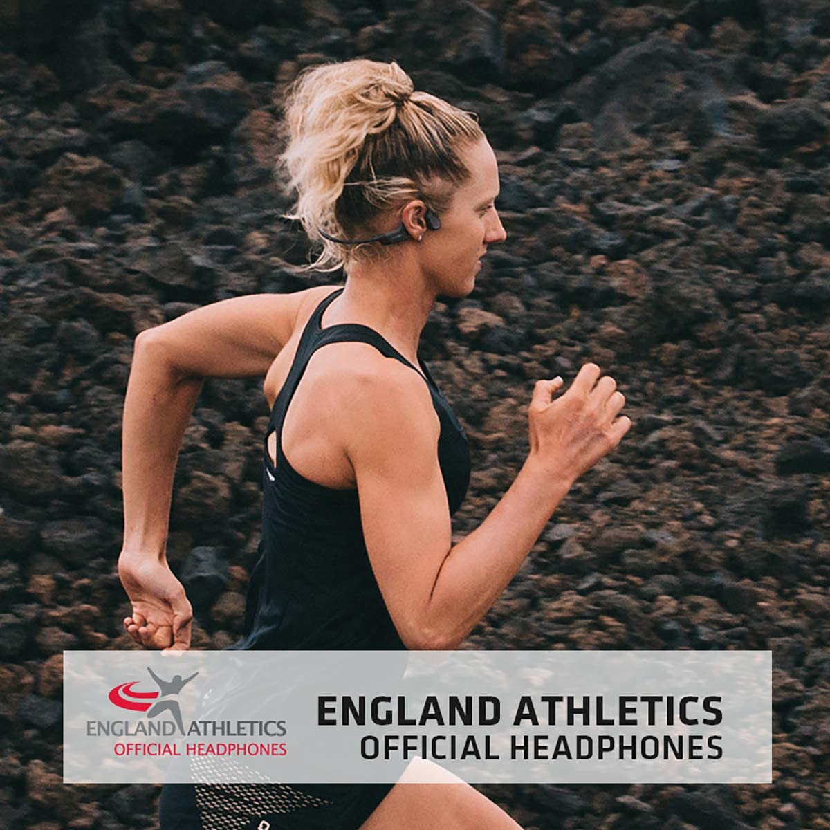 AfterShokz Aeropex Auriculares Inalámbricos de Conducción Ósea de Oreja Abierta con Cinturón Deportivo, Negro Cósmico, 2.3