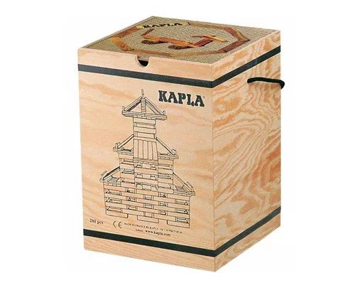 KAPLA Set de Bloques de 280 Piezas con Libro Avanzado de Animales y Arquitectura en Rojo