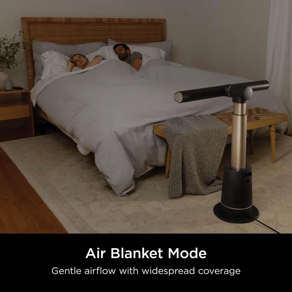 2025 Ventilador de enfriamiento multidireccional TurboBlade Shark TF200SUK – Flujo de aire potente sin aspas con control personalizado de enfriamiento