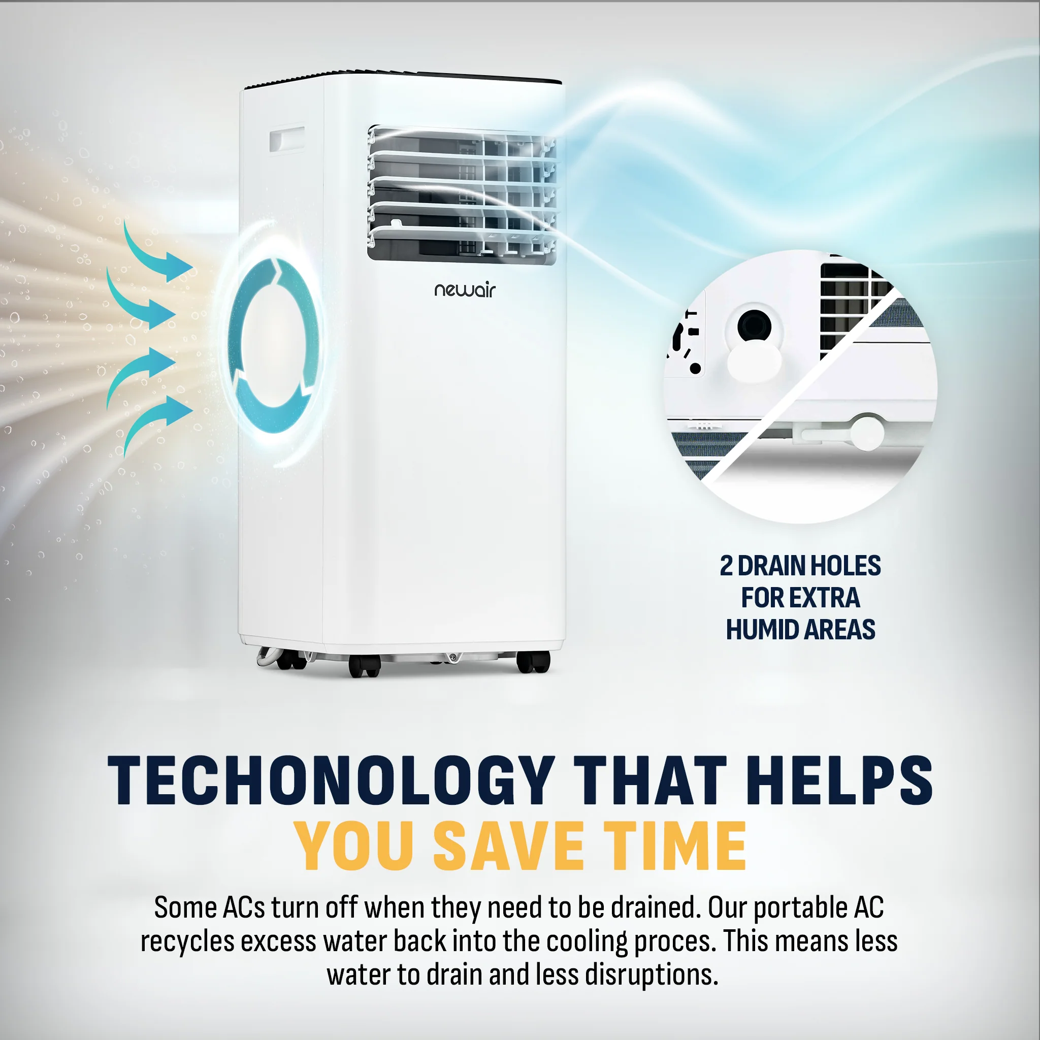 2025 Newair® Aire Acondicionado Portátil Compacto – 10 000 BTU