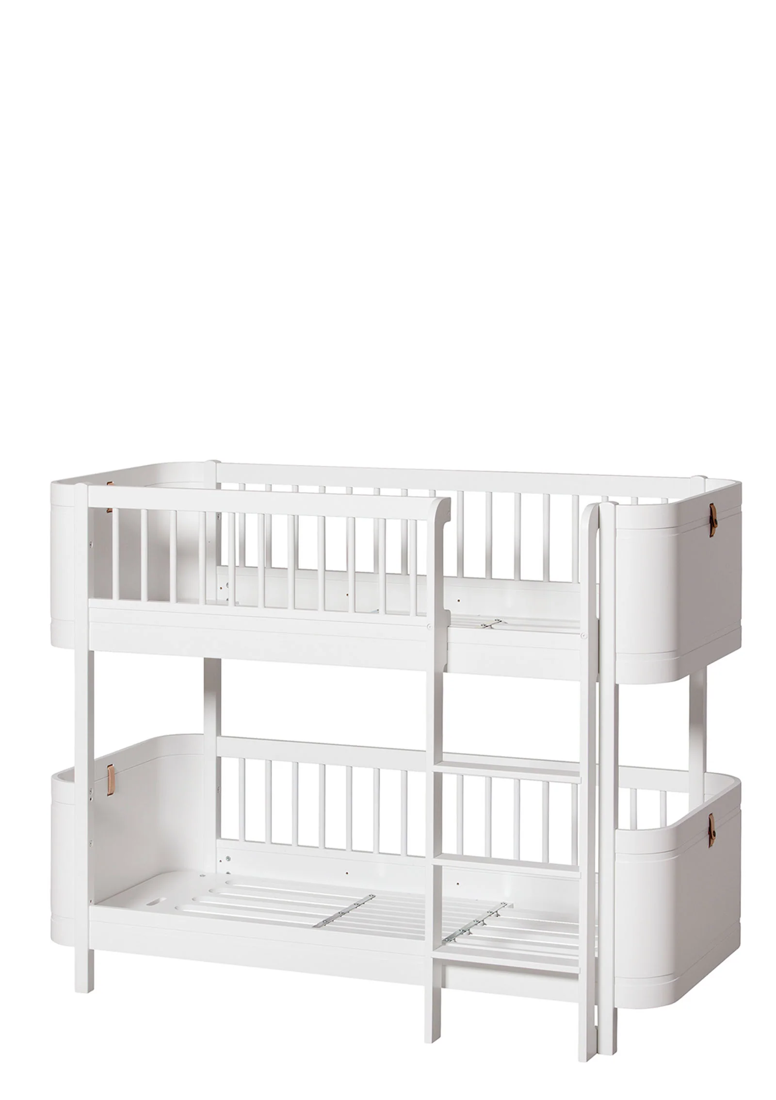 2025 Cama alta litera 'Wood' Mini+ blanca 162 x 68 cm