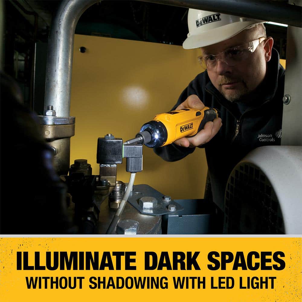 Destornillador Giroscópico Inalámbrico 8V MAX con Mango Ajustable, (2) Baterías de 1.0Ah, Cargador y Bolsa DCF680N2