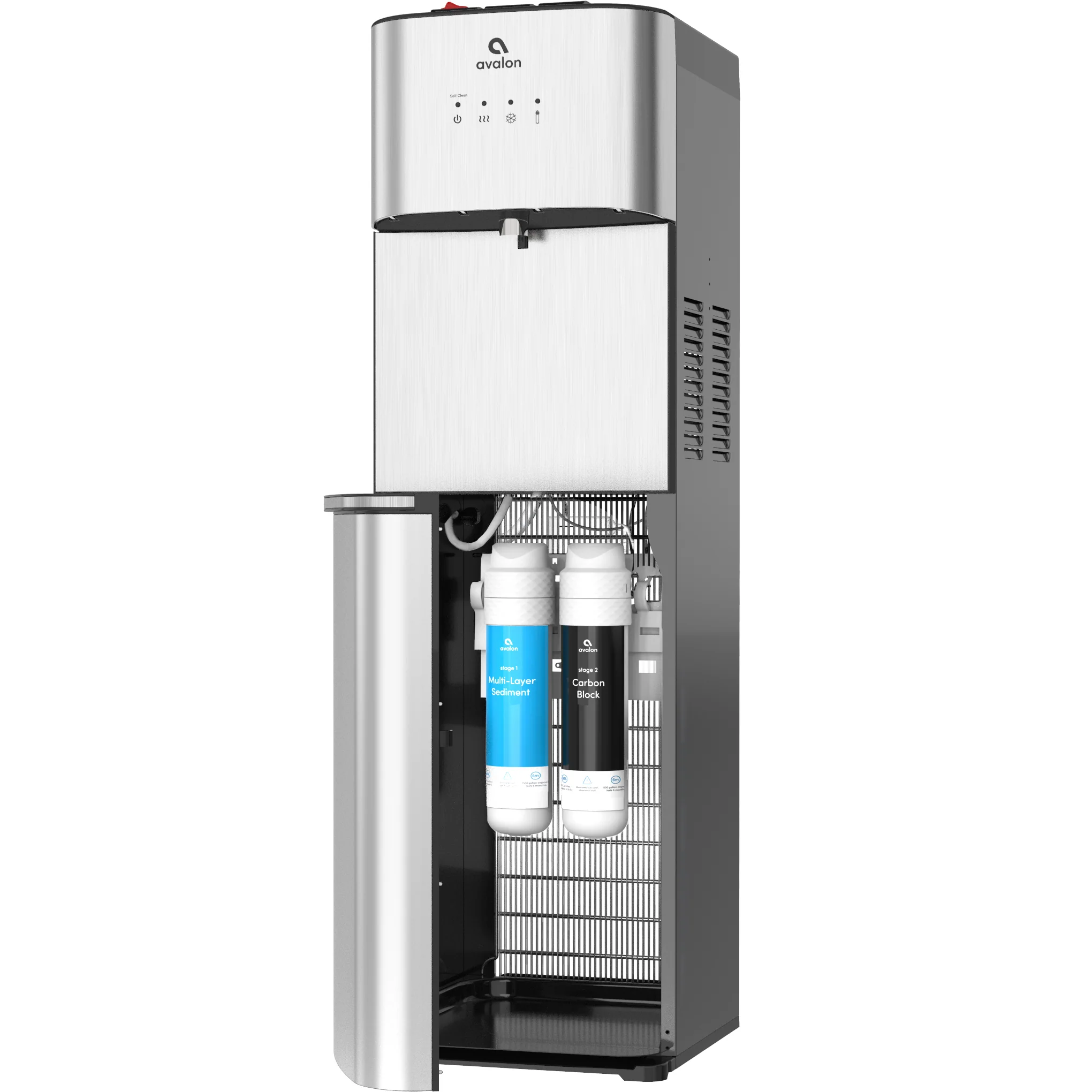 2025 Enfriador de Agua sin Botella Avalon A5 de Acero Inoxidable – Agua Caliente, Fría y a Temperatura Ambiente – Gris