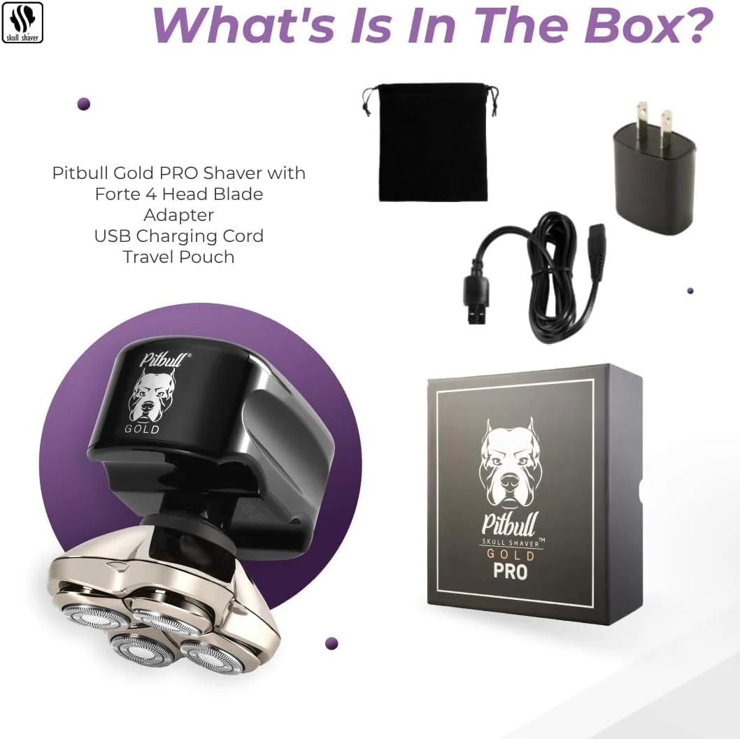 2025 Pitbull Gold PRO – Afeitadora eléctrica para cabeza y rostro