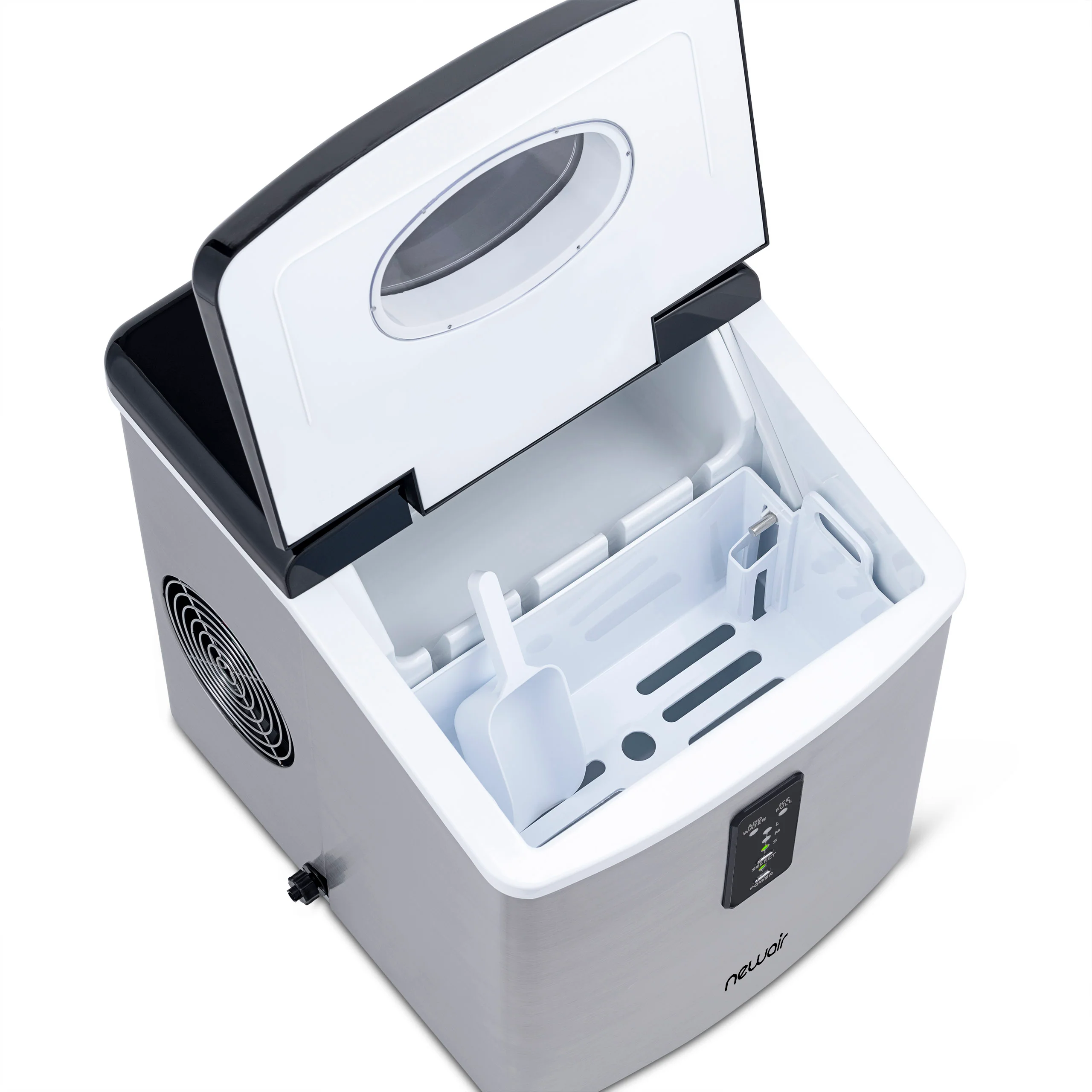 2025 Máquina de Hielo de Encimera Newair® – Cubos de Hielo en Forma de Bala
