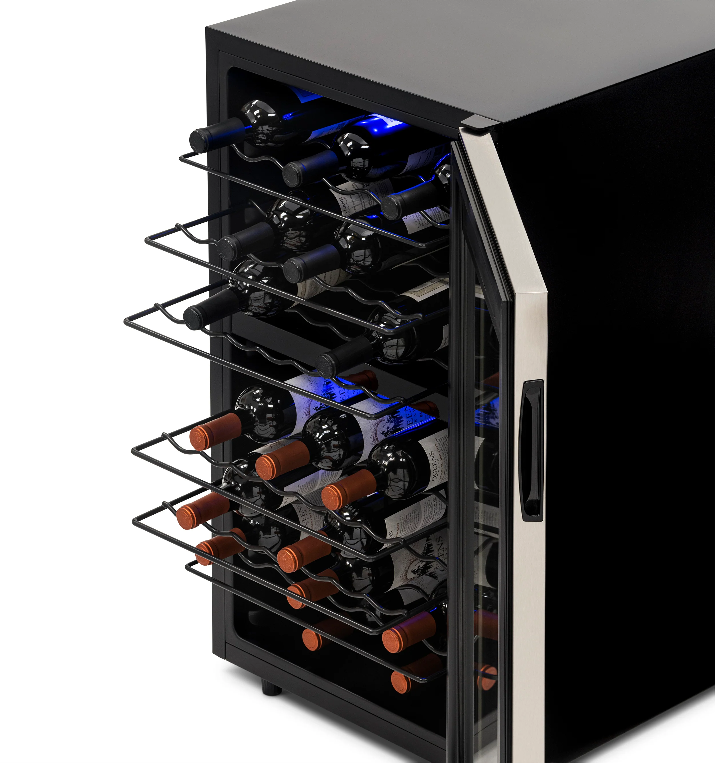 2025 Refrigerador de Vinos Independiente Newair® de Acero Inoxidable – 43 Botellas – 18,9