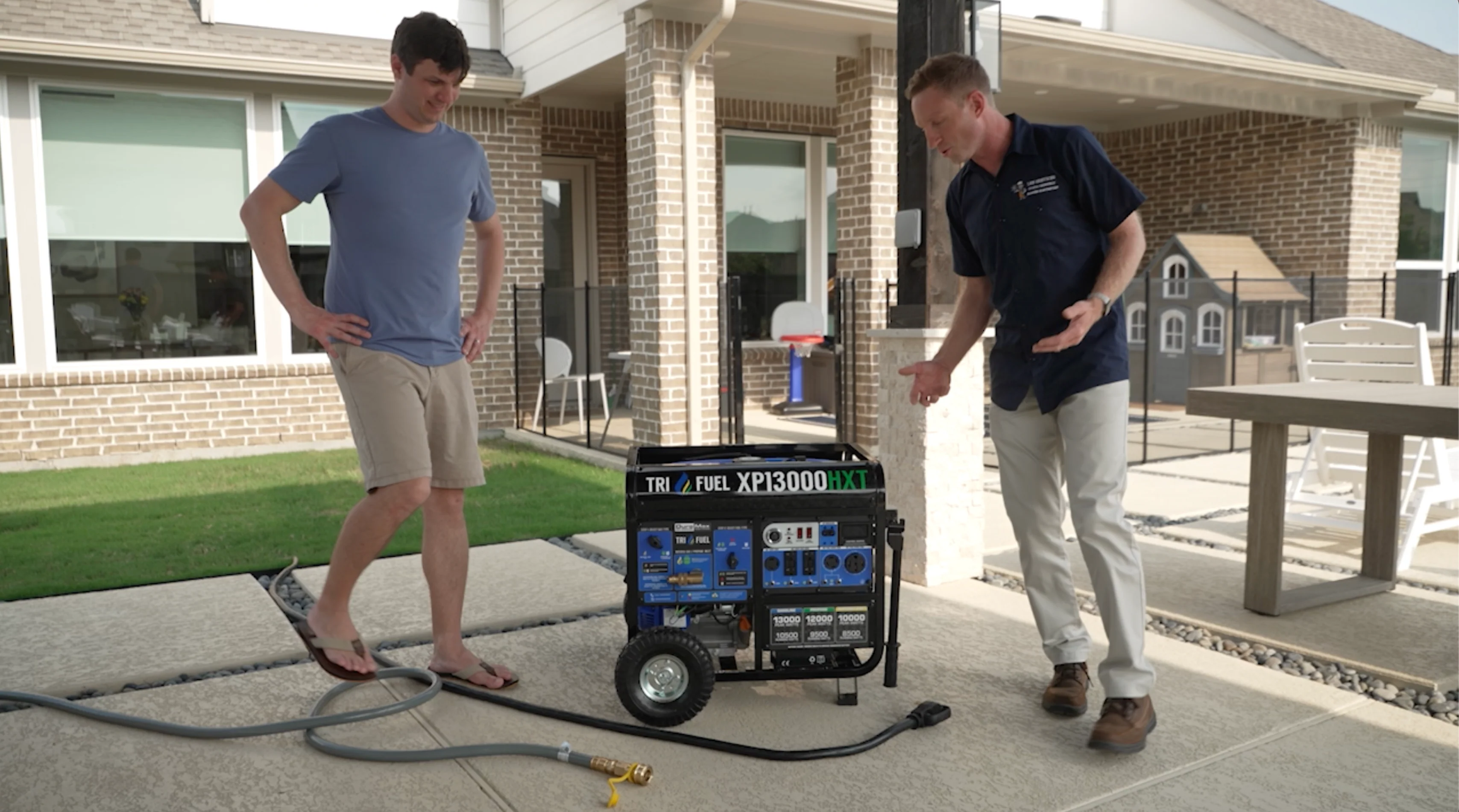 2025 Generador Portátil Trifuel 13 000 W HXT con Alerta de Monóxido de Carbono (CO)