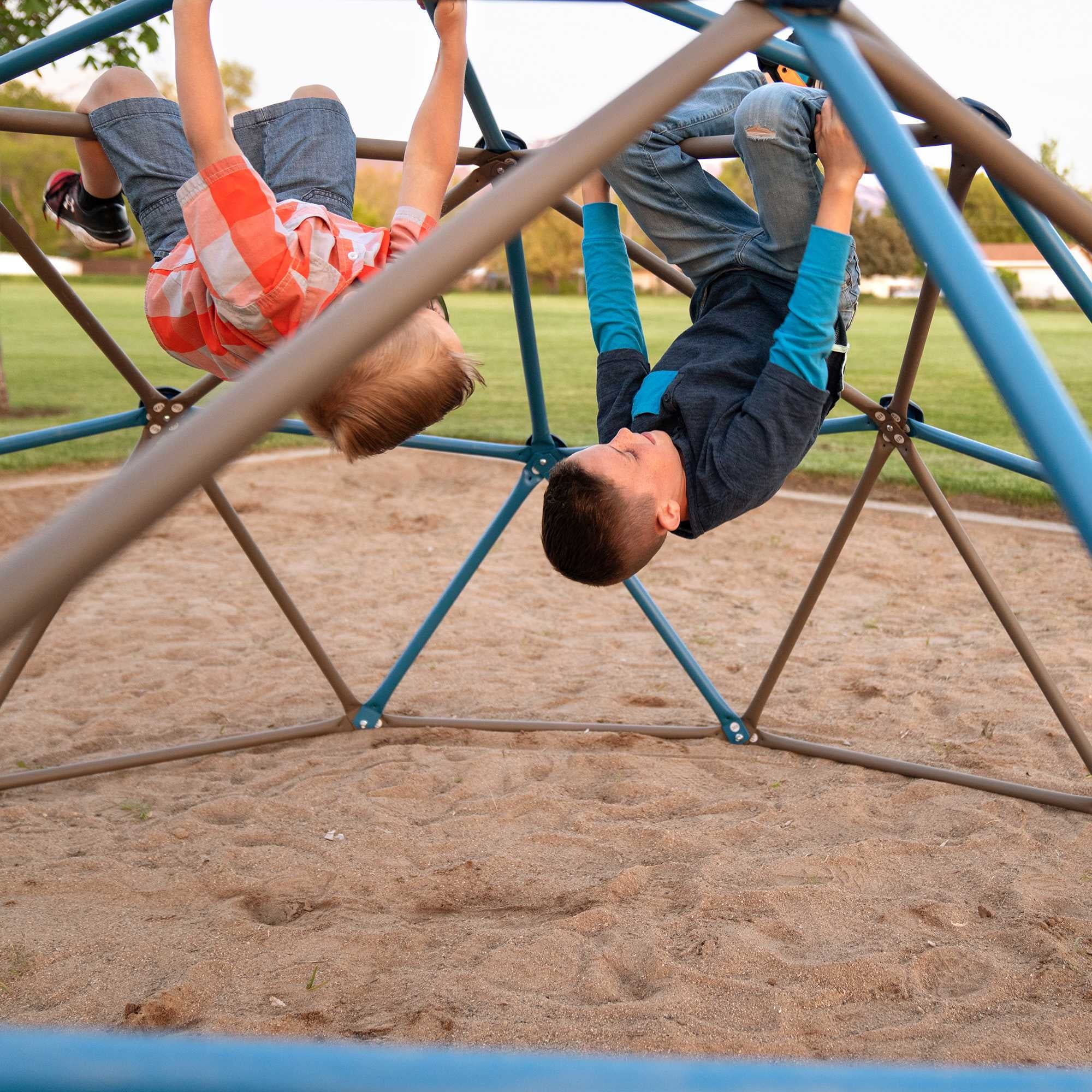 2025 Estructura de Escalada Infantil Lifetime 4.5 ft. H x 9 ft. W, Azul y Marrón (90939)