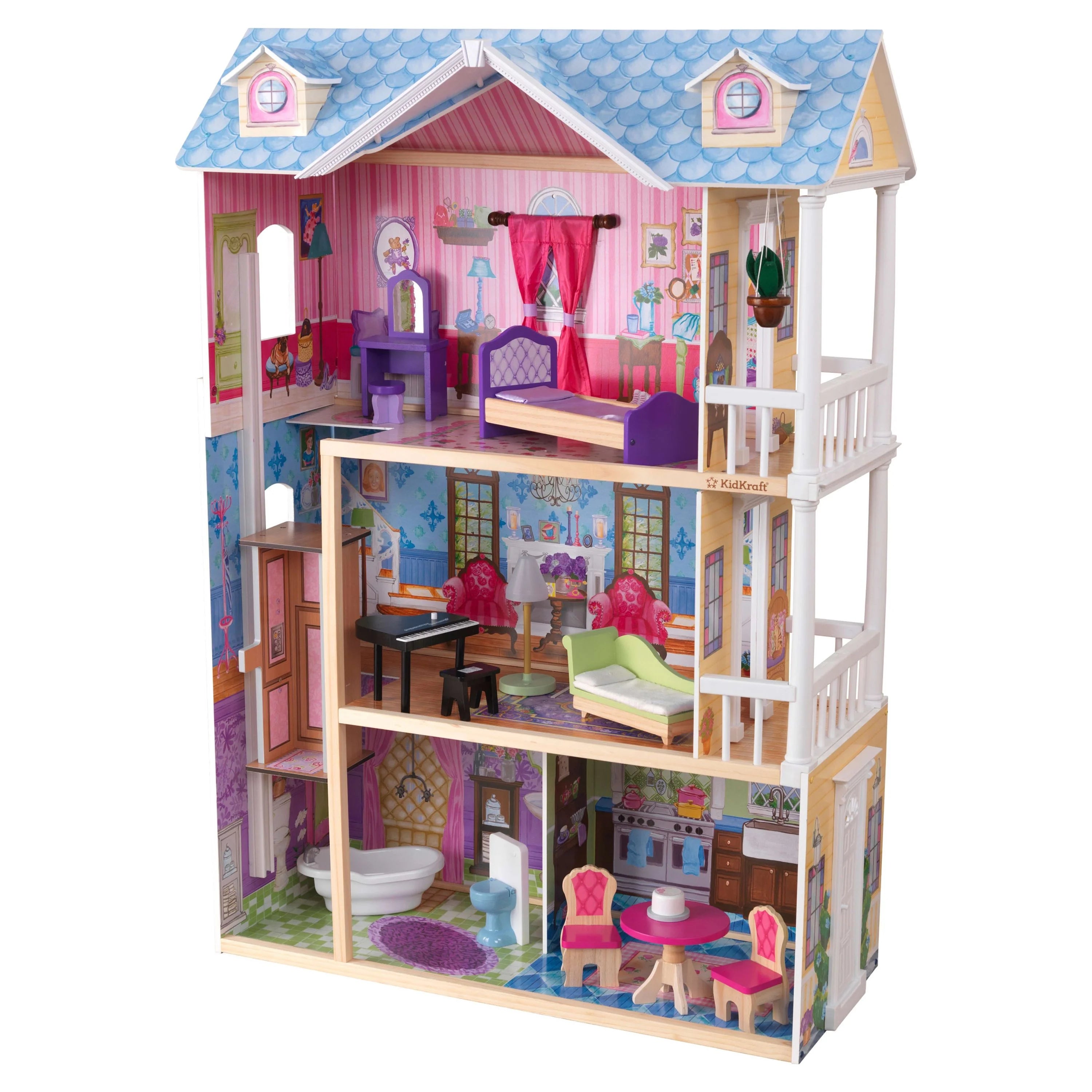 Casa de Muñecas de Madera KidKraft My Dreamy con 14 Accesorios