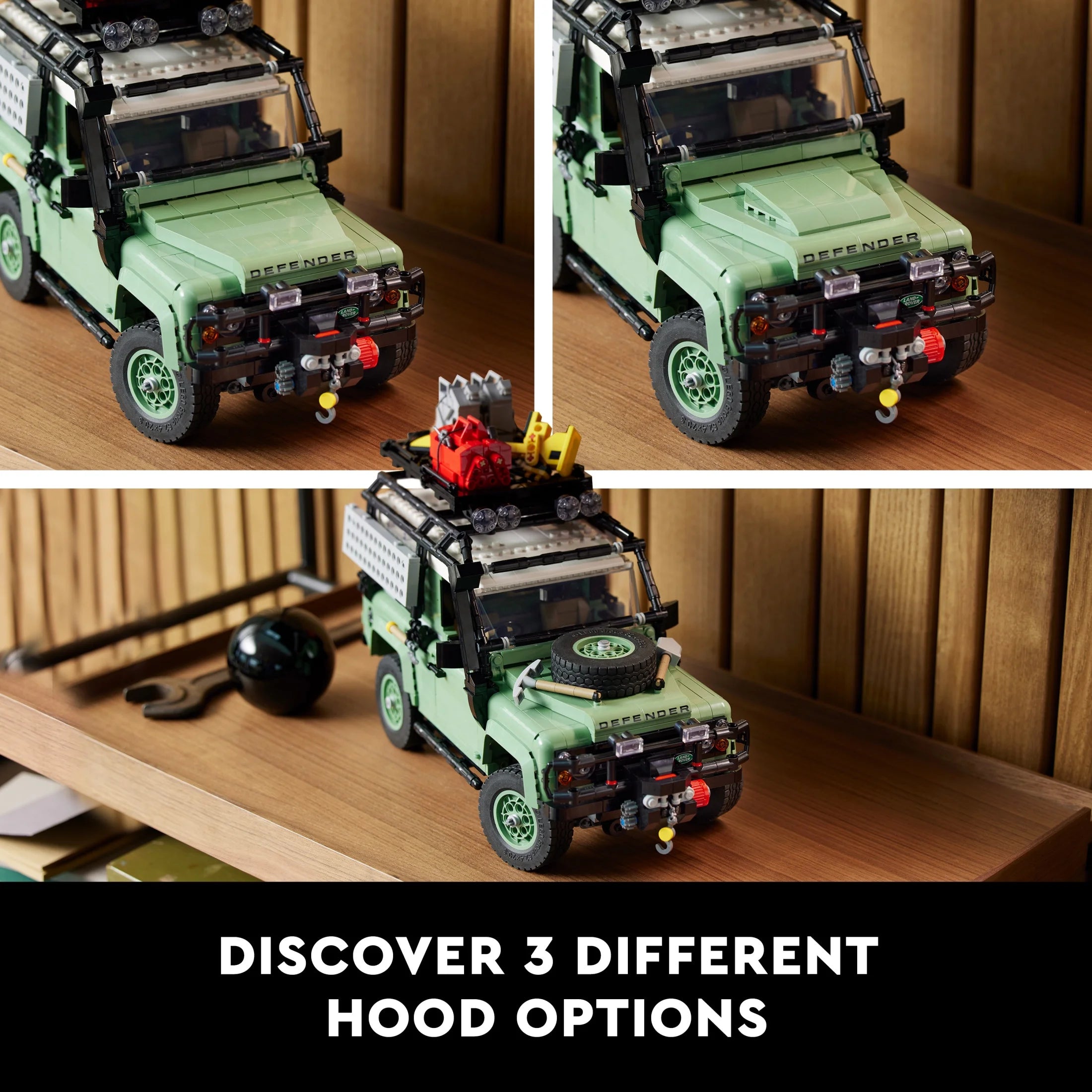 LEGO Icons Land Rover Classic Defender 90 10317 – Set de Construcción de Auto para Adultos y Amantes de Autos Clásicos, Proyecto Inmersivo Basado en un Ícono Todo Terreno, Gran Regalo de Graduación para Él o Ella