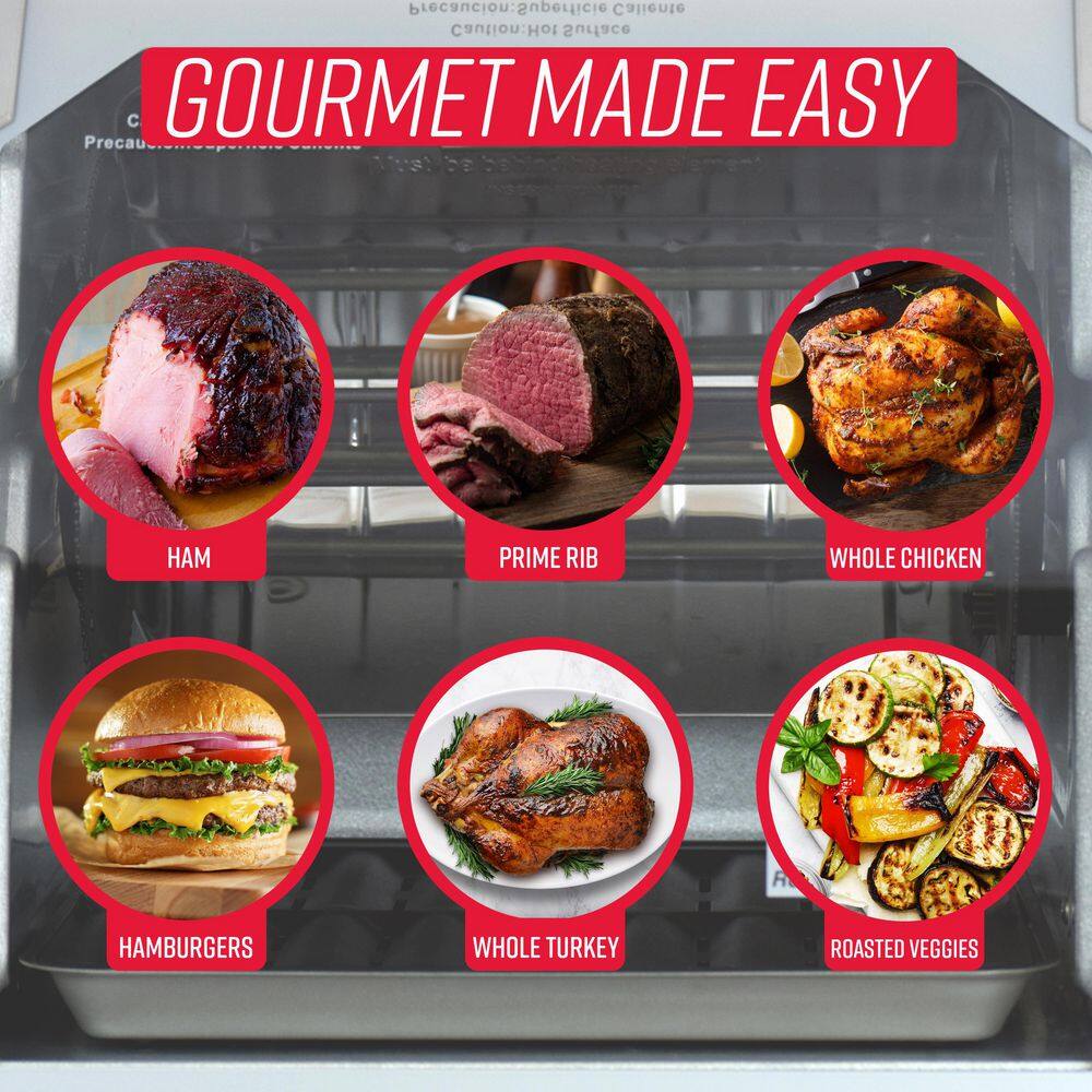 2025 Rosticero digital de encimera Ronco Showtime Platinum – Modelo ST5000PLAT