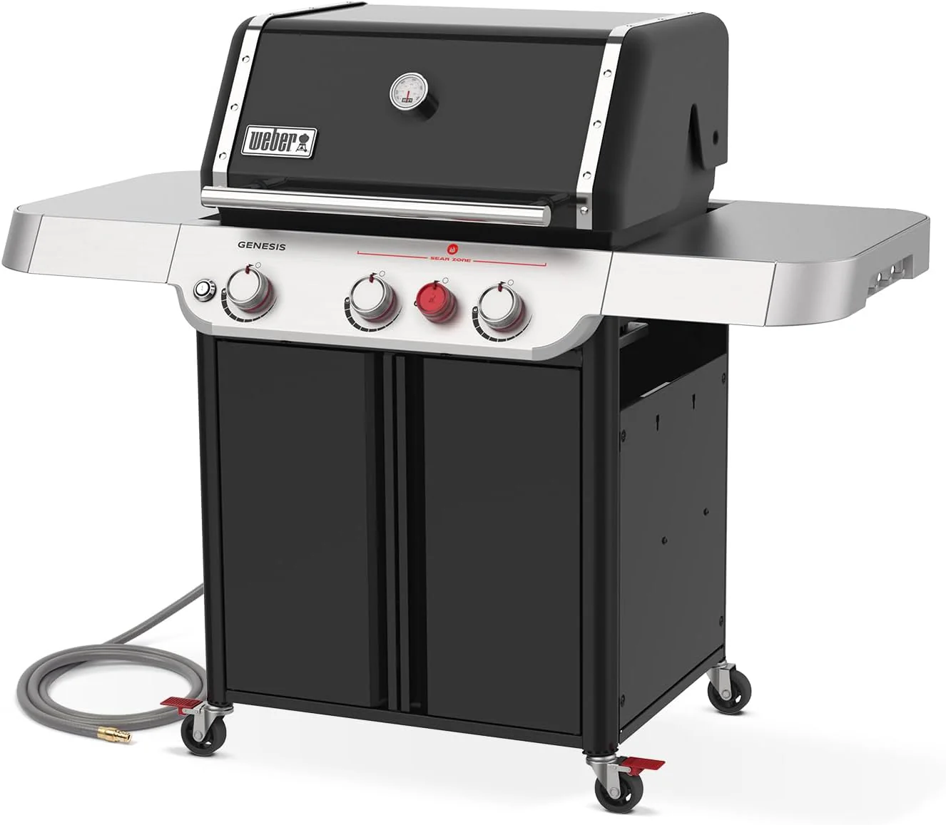 2025 Weber Genesis E-325 a gas propano, color negro