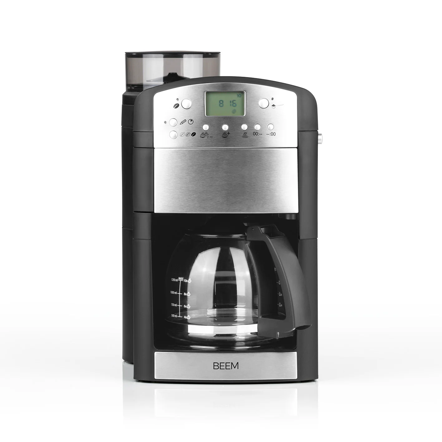 2025 FRESH-AROMA-PERFECT Cafetera de filtro con molinillo – jarra de vidrio