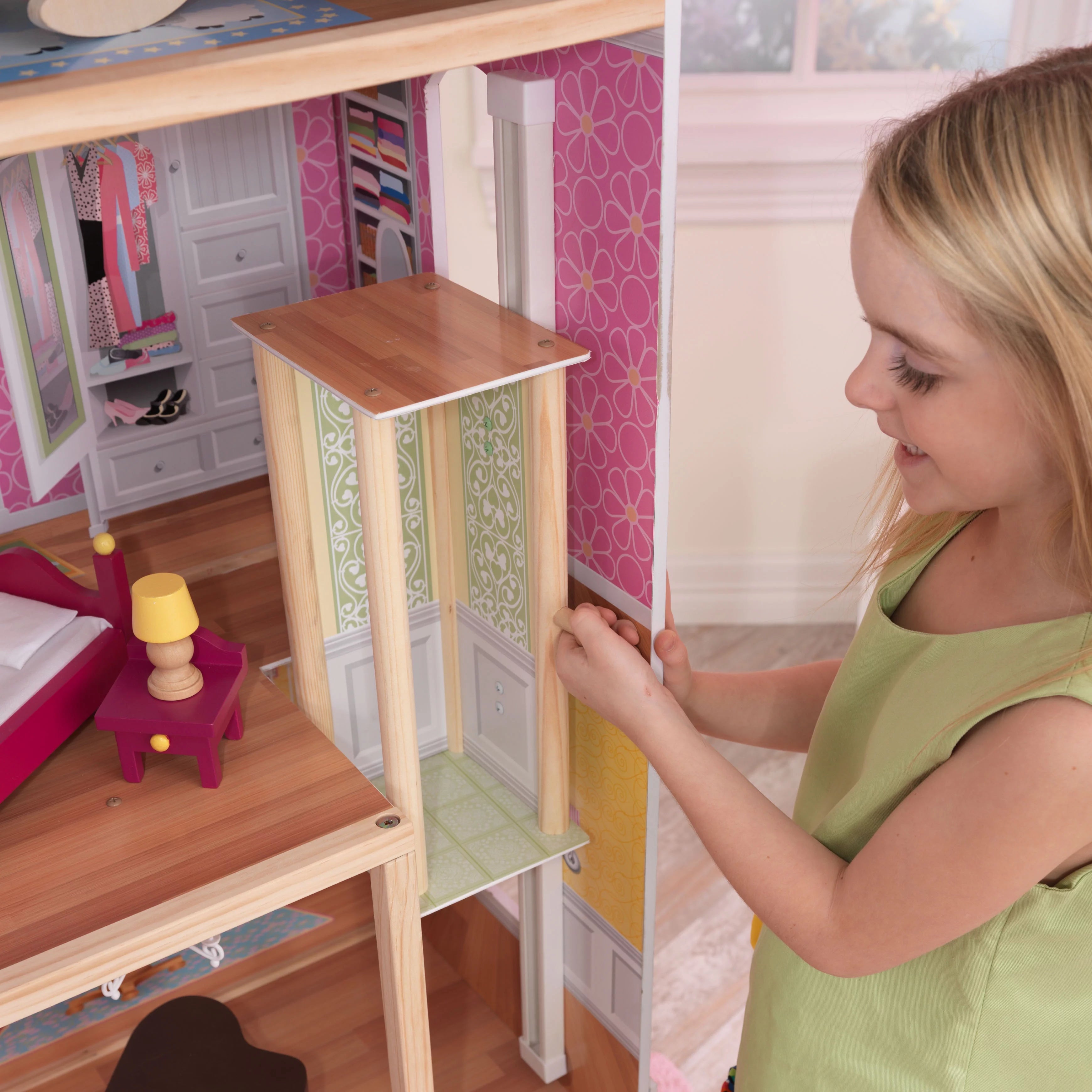 Casa de Muñecas de Madera KidKraft Majestic Mansion con 34 Accesorios