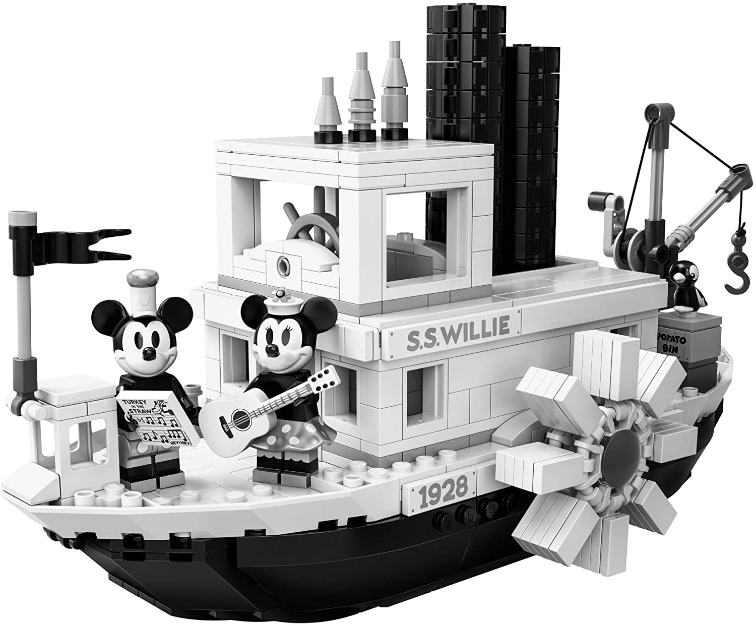 LEGO Ideas 21317 Disney Steamboat Willie – Set de Construcción (751 Piezas)