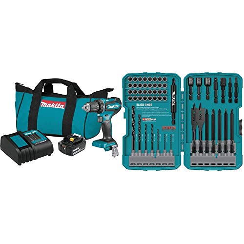 2025 Kit de taladro-atornillador inalámbrico Makita XFD131 LXTu00ae de 18 V y 1/2