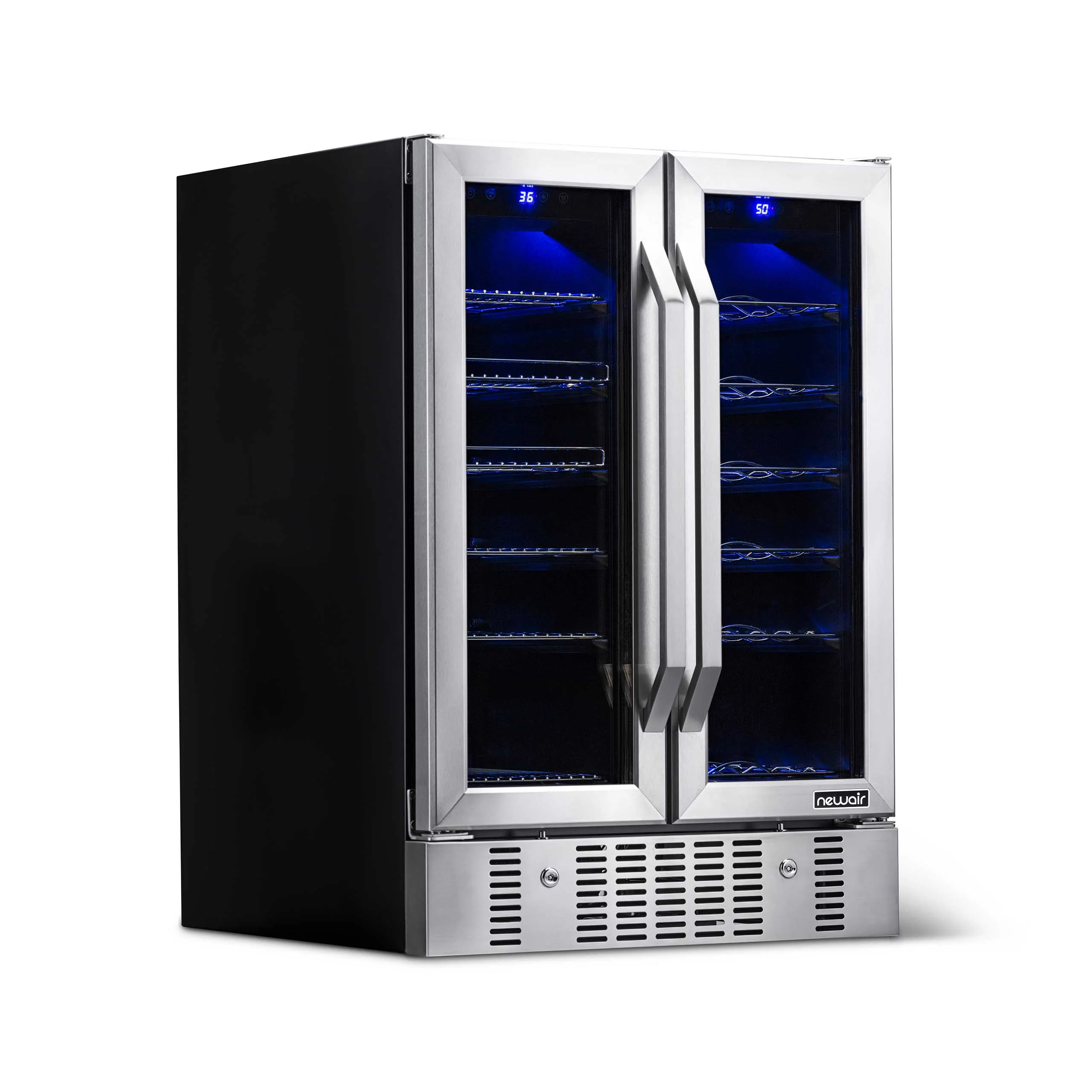 2025 Newair® Refrigerador Empotrable de Doble Zona para 58 Latas y 18 Botellas - 24