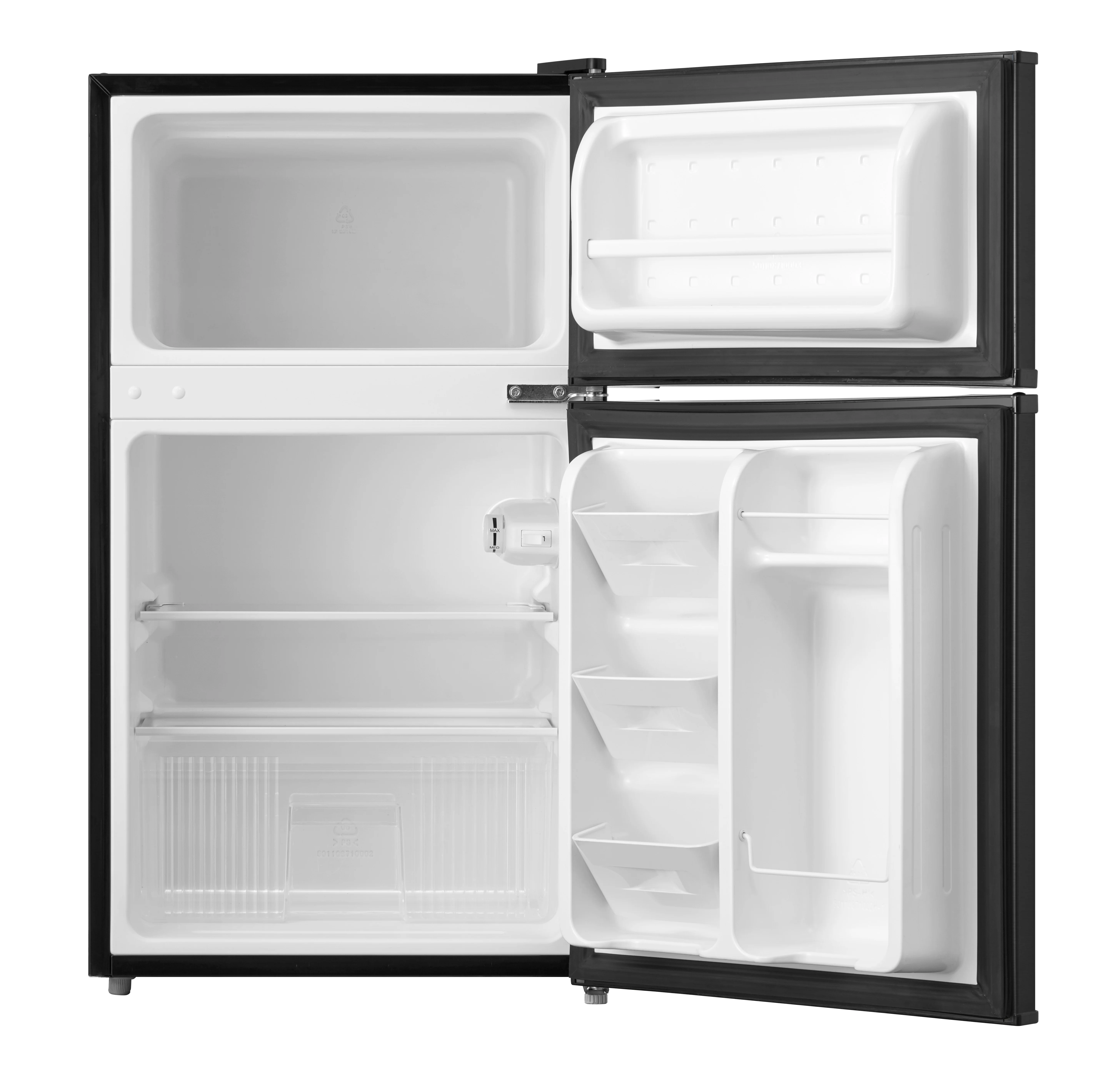 2025 Arctic King 3.2 pies³ - Refrigerador compacto de dos puertas con congelador, negro