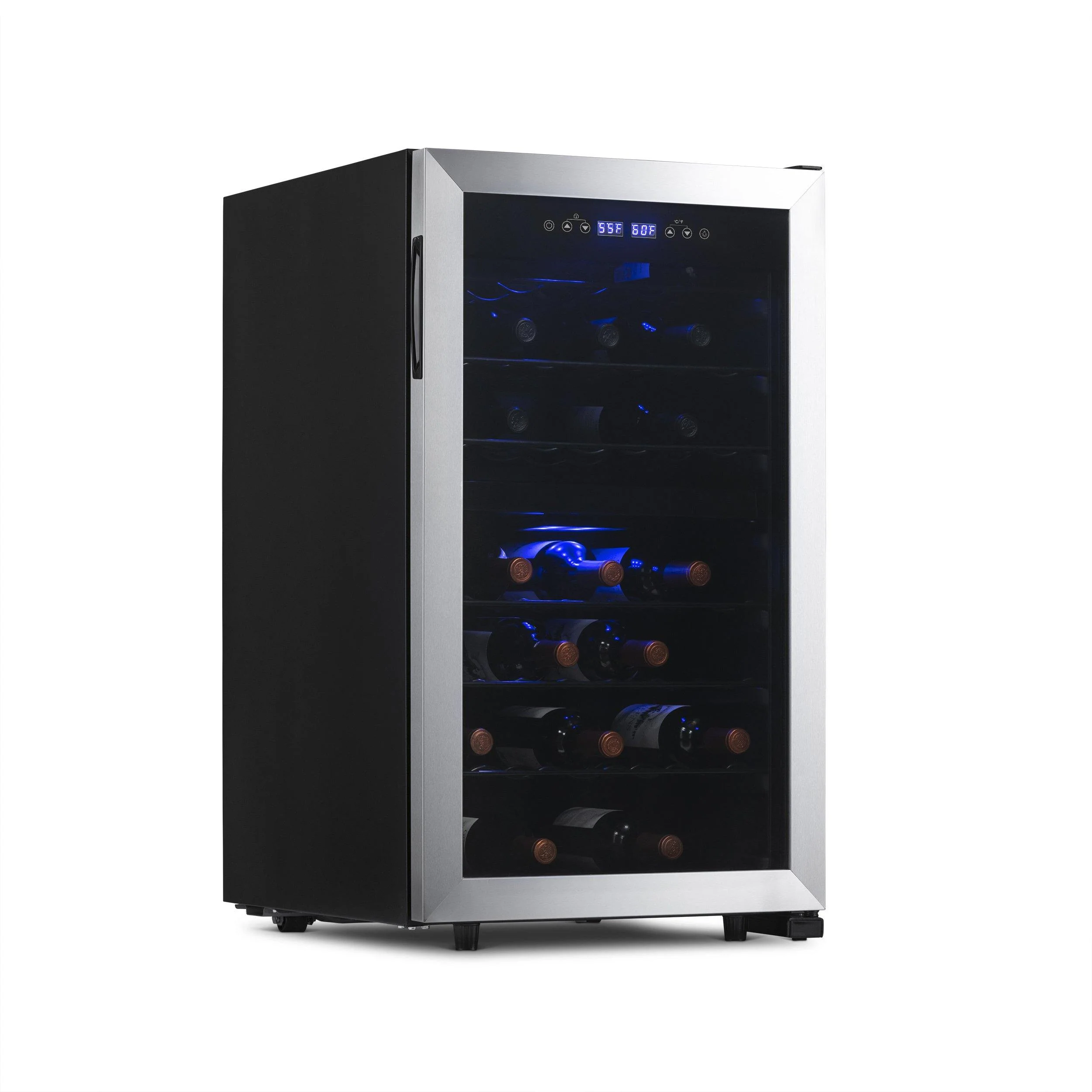 2025 Refrigerador de Vinos Independiente Newair® de Acero Inoxidable – 43 Botellas – 18,9
