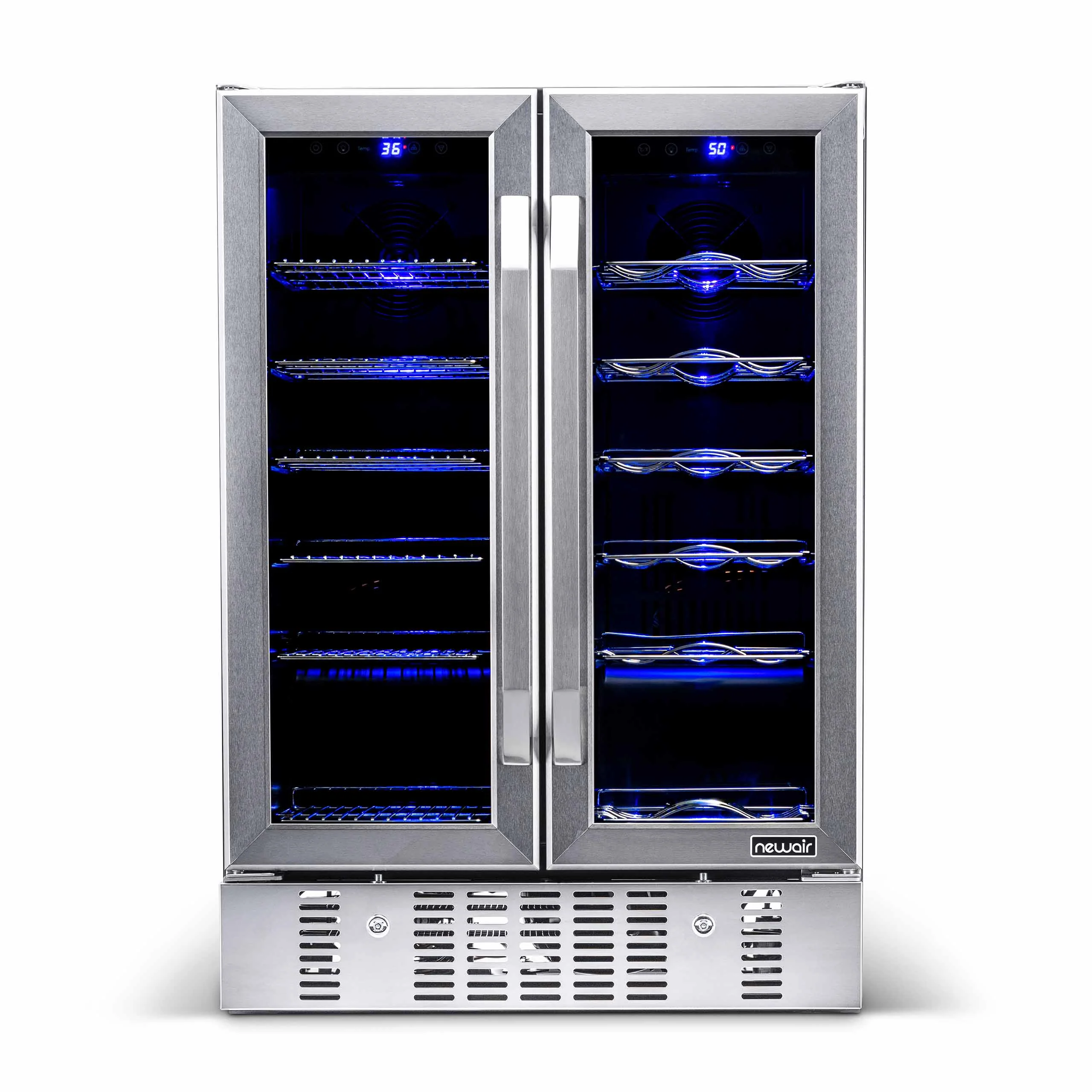 2025 Newair® Refrigerador Empotrable de Doble Zona para 58 Latas y 18 Botellas - 24