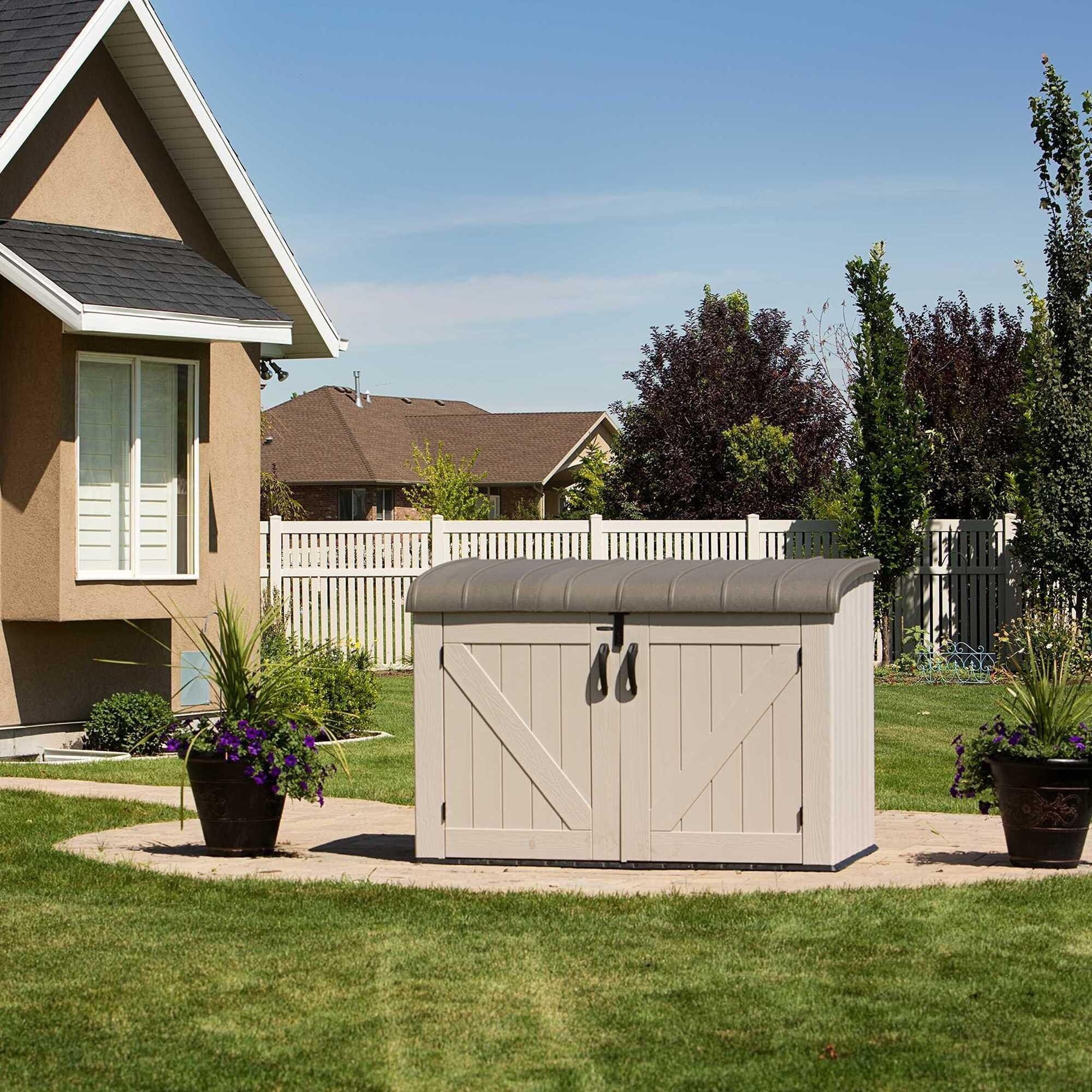 Cobertizo de Almacenamiento Horizontal Lifetime – 75 pies³ (Modelo 60170)