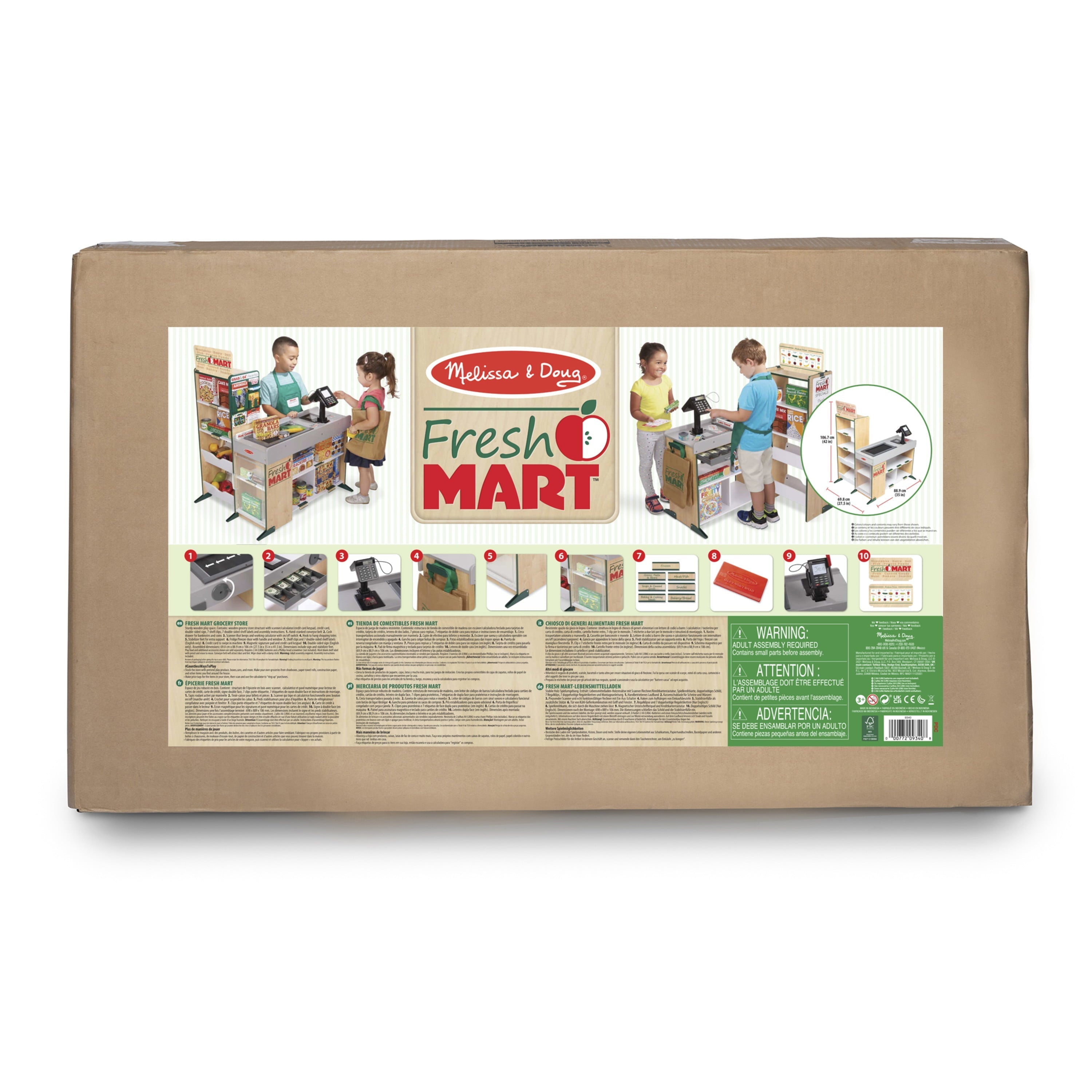 Melissa & Doug Tienda de Comestibles Fresh Mart de Madera Independiente